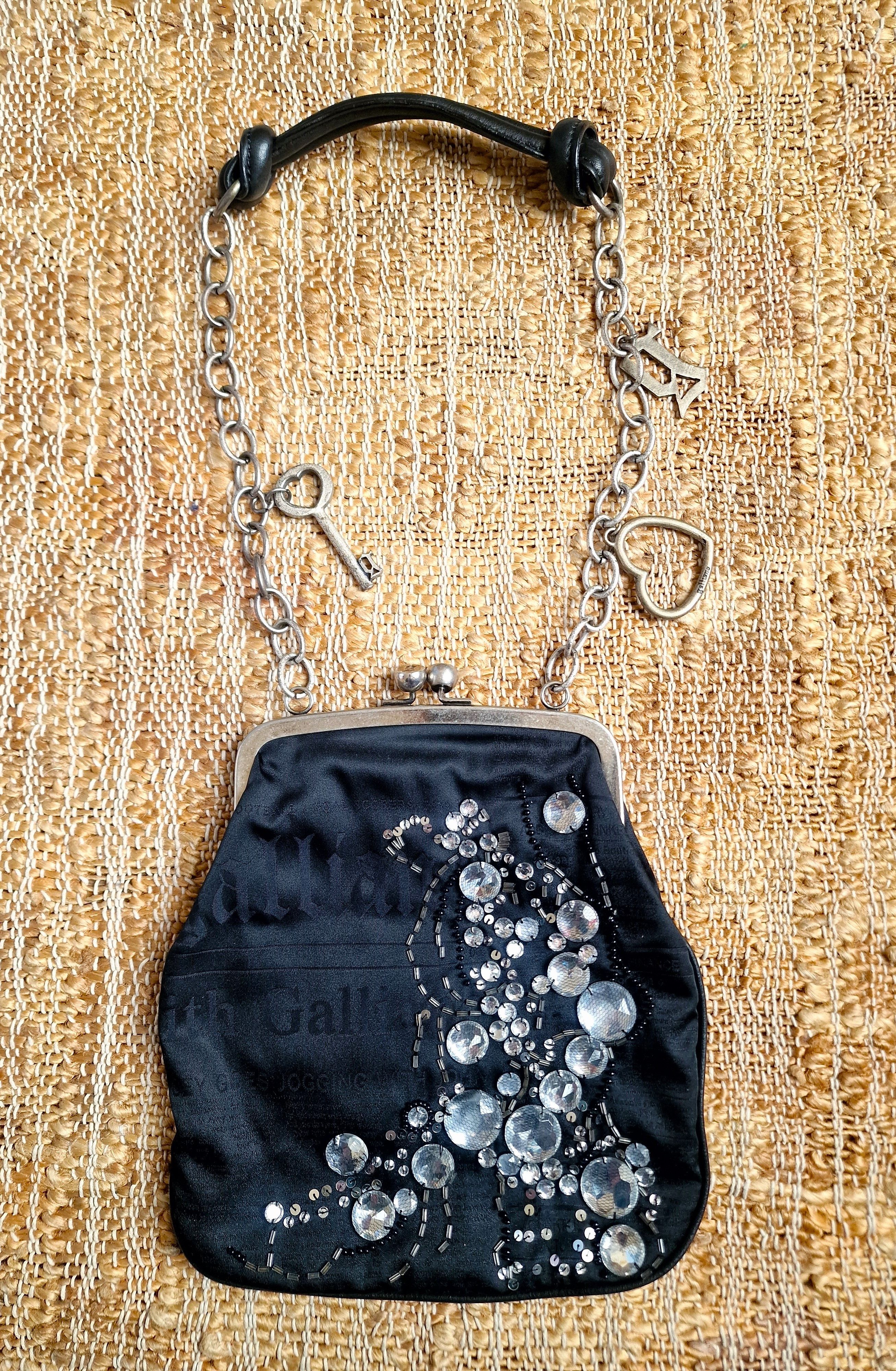 John Galliano John Galliano Gazette Newspaper Crystal Shoulder Hand Bag Size ONE SIZE - 2 Thumbnail