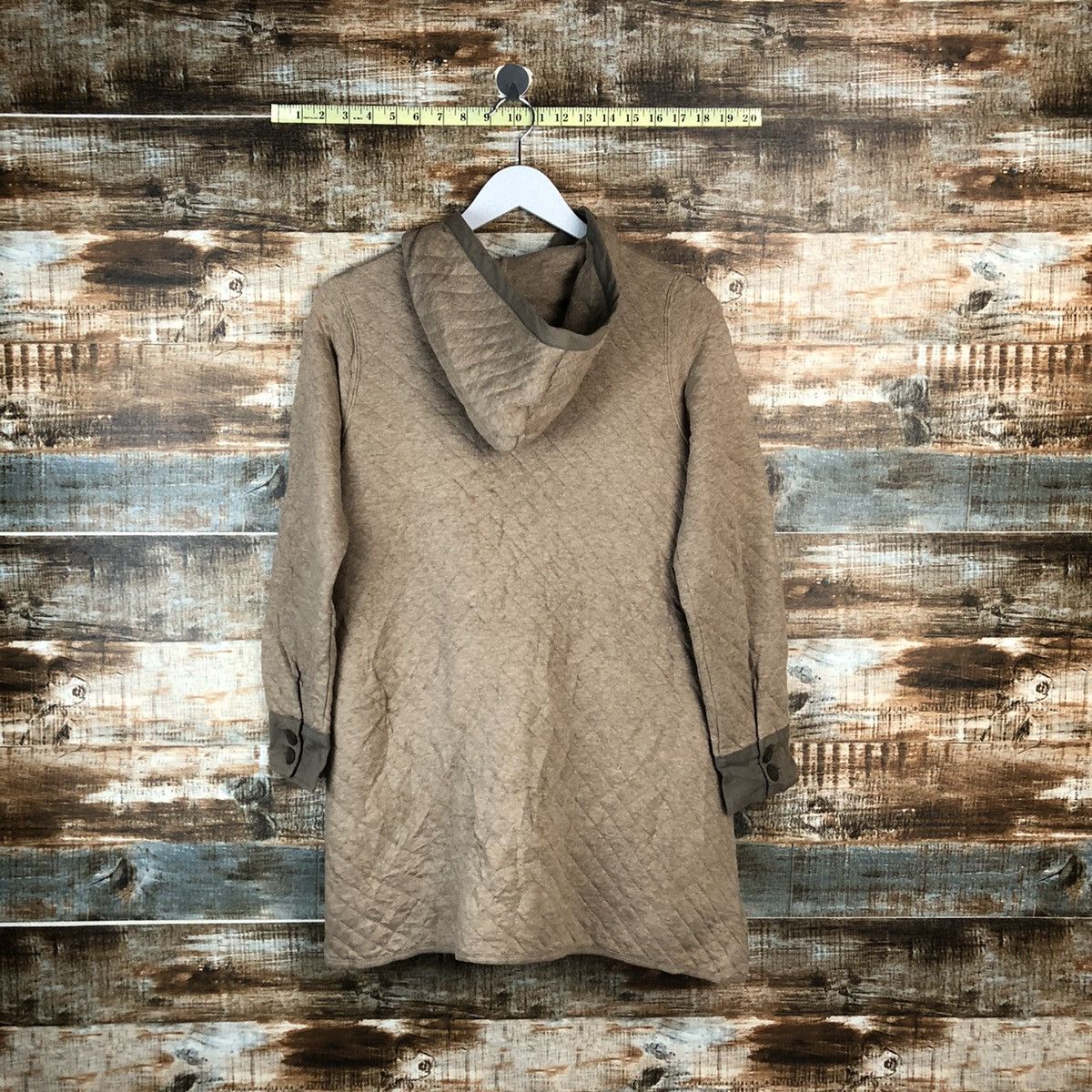 Japanese Brand × Vintage Shuca vintage Brown long jacket Hoodie #A2032 Size M / US 6-8 / IT 42-44 - 12 Thumbnail