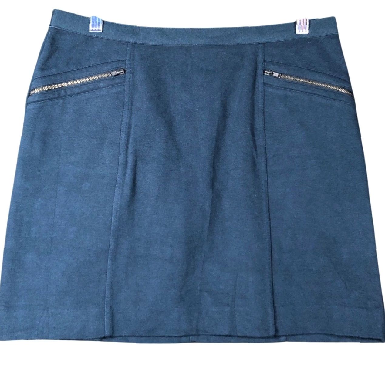 Banana Republic Banana Republic Womens Skirt Mini Cotton Blend Back Zip Stretch 8 Size 30" / US 8 / IT 44 - 2 Thumbnail