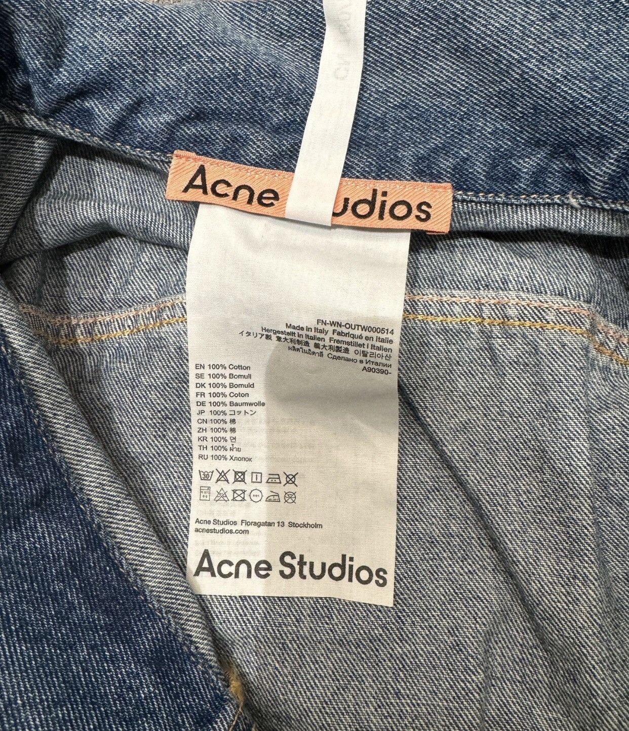 Acne Studios Acne studios Washed denim jacket 2412-Nextarrow Size US S / EU 44-46 / 1 - 3 Thumbnail