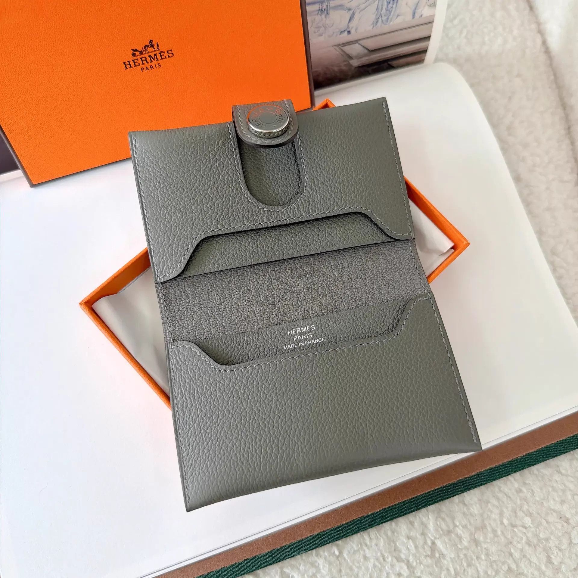 Hermes Hermes RMS Card Holder Bronze Green K Size ONE SIZE - 4 Thumbnail