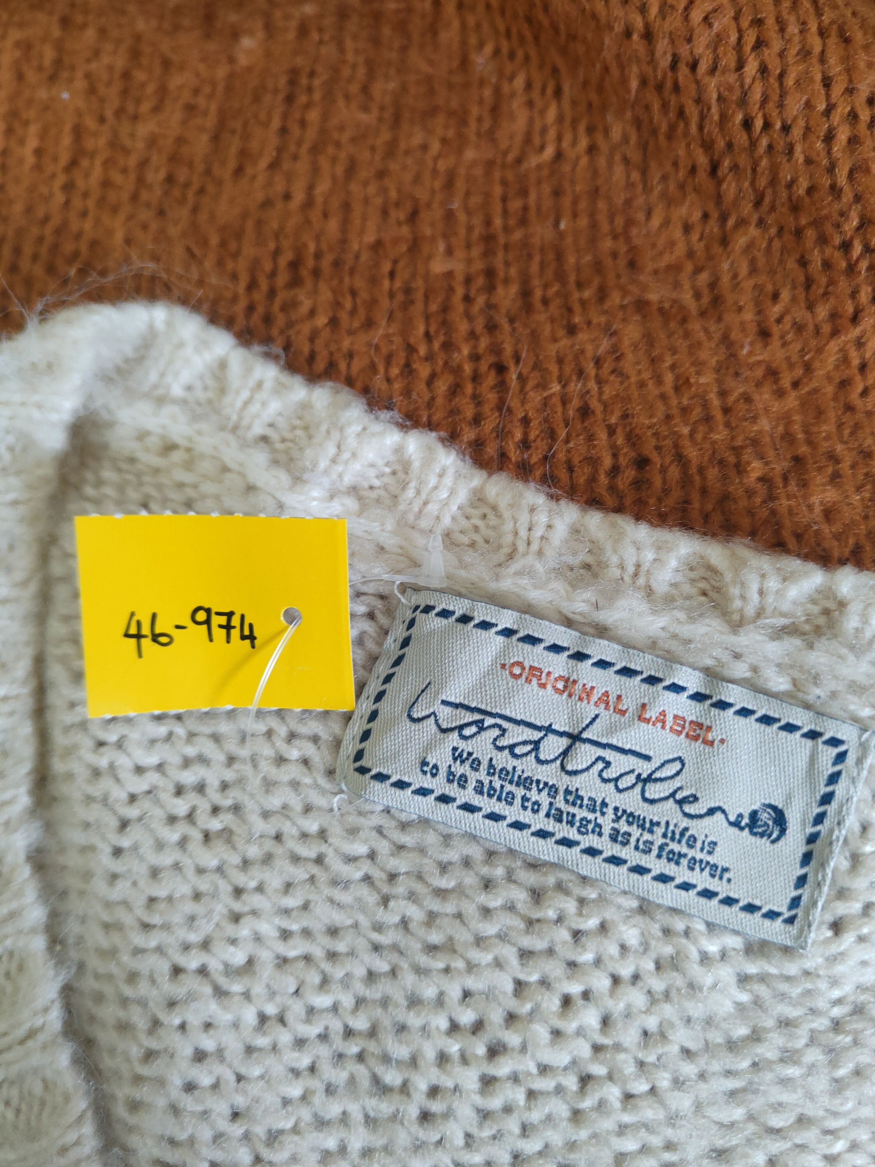 Japanese Brand DL Word Broken Brown Knitwear Sweatshirts #46-974 Size M / US 6-8 / IT 42-44 - 11 Thumbnail