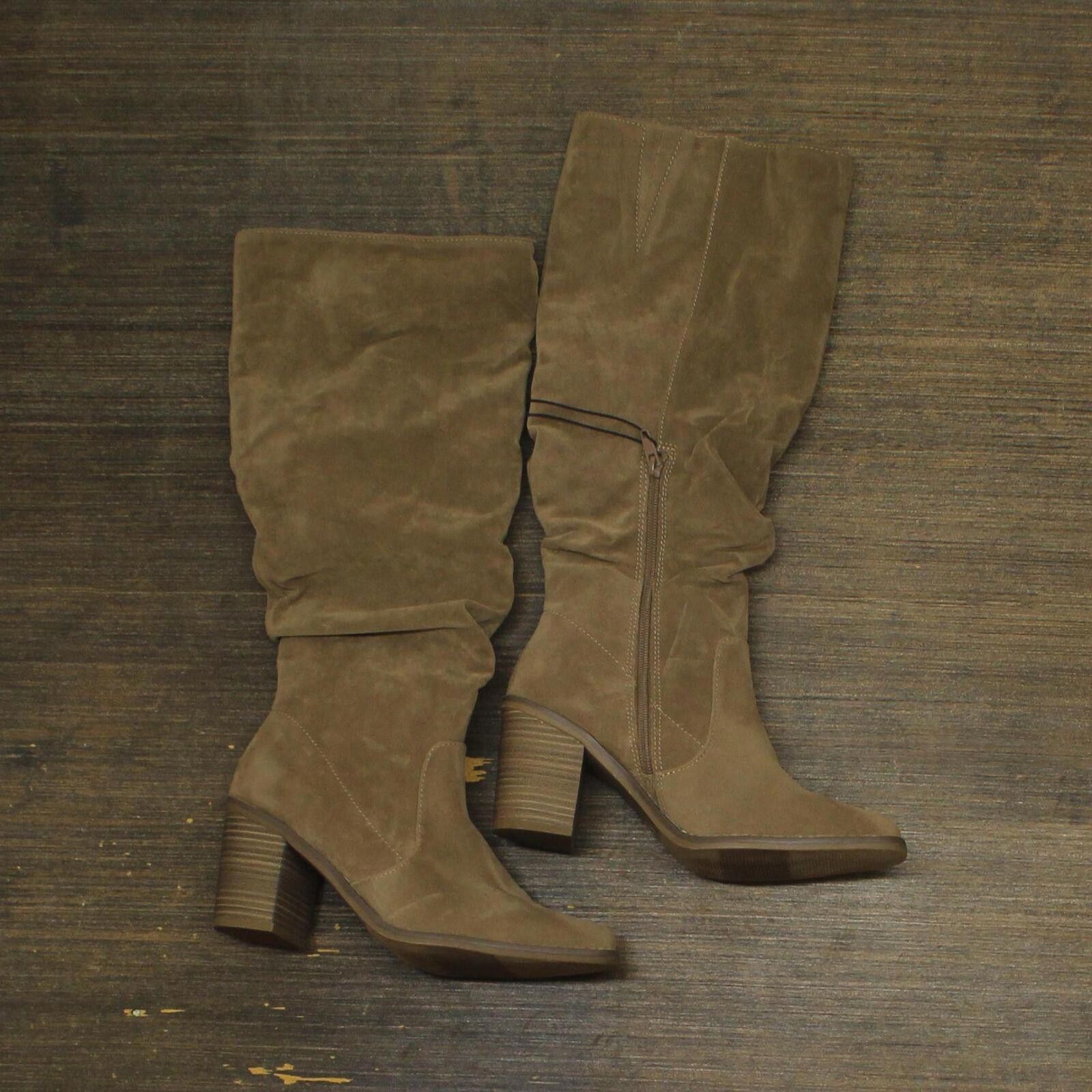 Designer Universal Thread Dress Boots 88098579 Taupe Brown 8.5M Size US 8.5 / IT 38.5 - 1 Thumbnail