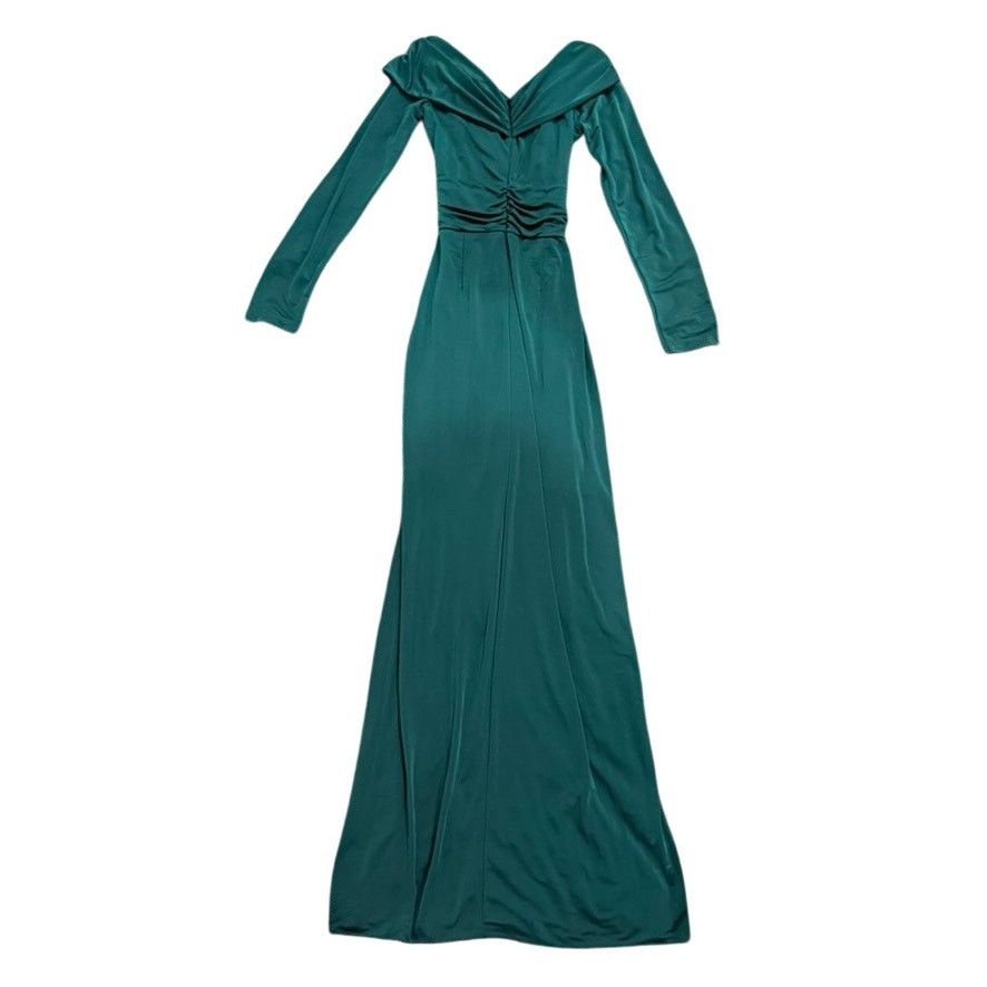 Zac Posen Zac Posen Off Shoulder Wrapped Around Gown in Green, US 6 Size M / US 6-8 / IT 42-44 - 9 Thumbnail