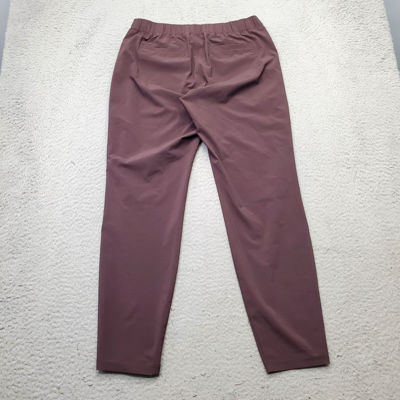 Athleta Athleta Womens Sweatpants 4 Purple Relaxed Elastic Waist Zip Pocket Tapered Leg - Size 4 - Pant, Casual, Activewear, Travel, 28 Inseam Size 27" / US 4 / IT 40 - 2 Thumbnail