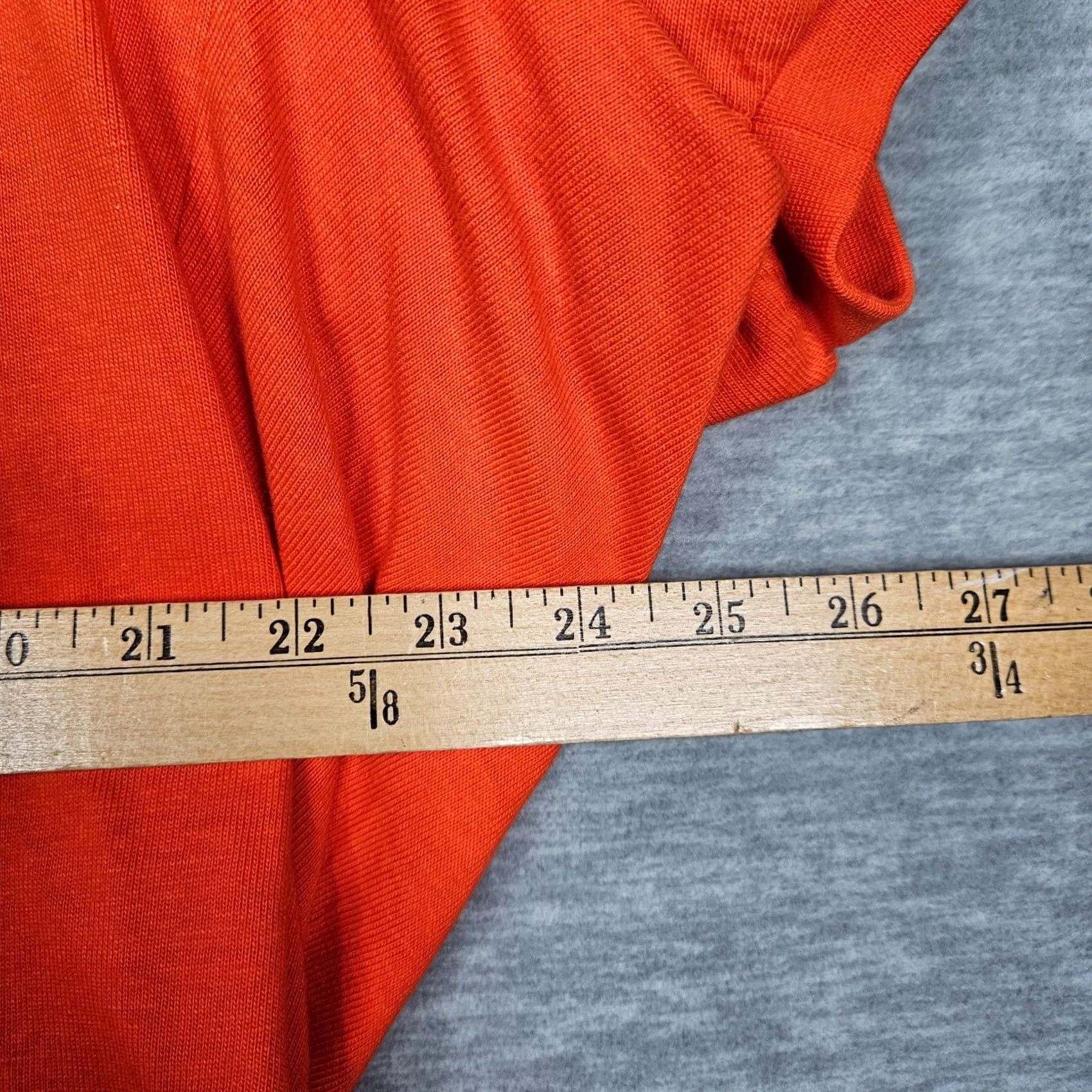 Zara ZARA Women's Orange Dolman Sleeve V-Neck Mini Dress S Daywear Casual Cotton Blend Size S White? Wait, no. Size S / US 4 / IT 40 - 2 Thumbnail