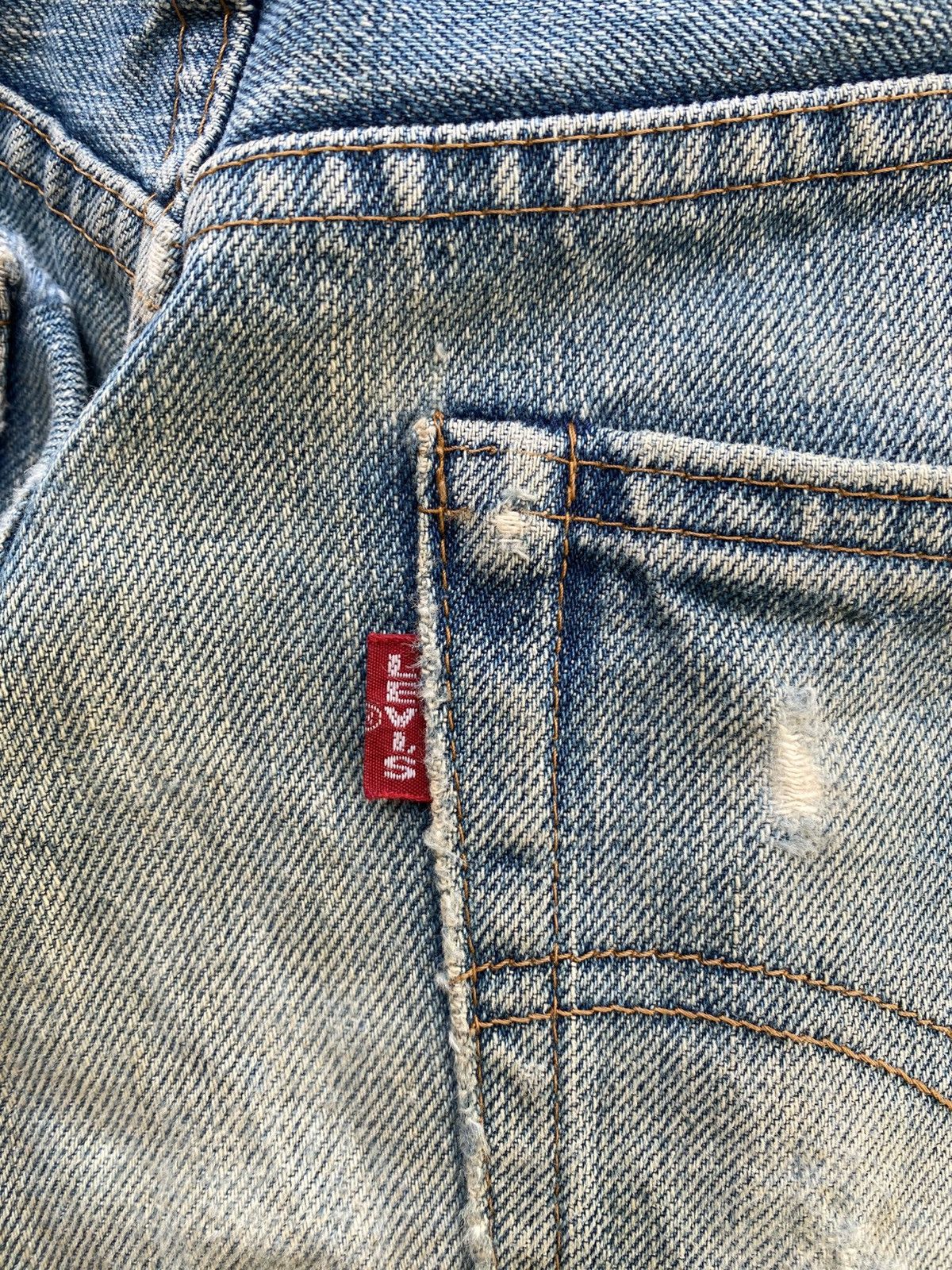 Levi's Vintage Clothing W32x34.5 Vintage levi's 501 redline big E distressed denime Size US 32 / EU 48 - 7 Thumbnail