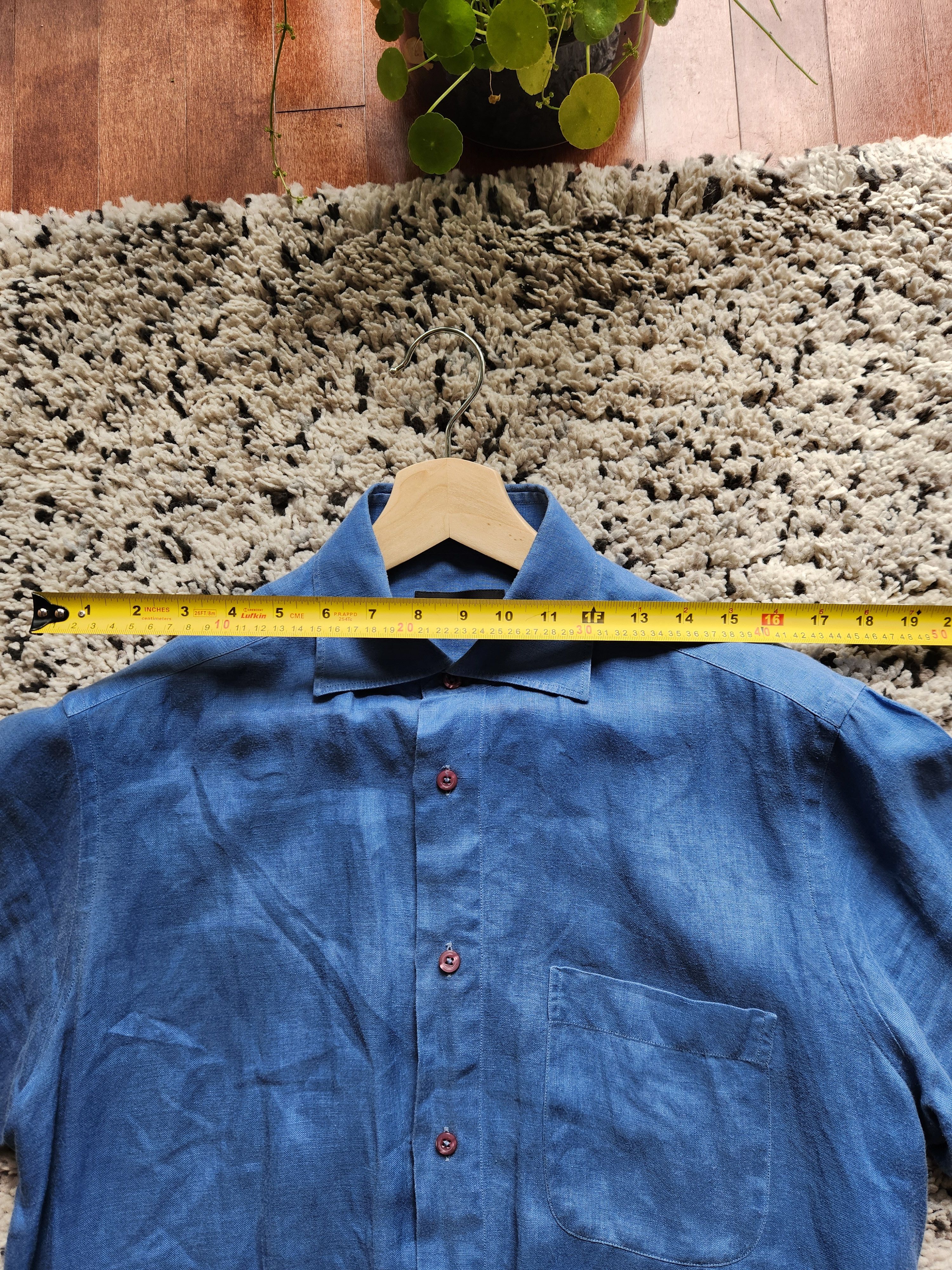 Harry Rosen Vintage Harry Rosen Linen Button-Up Size US M / EU 48-50 / 2 - 6 Thumbnail