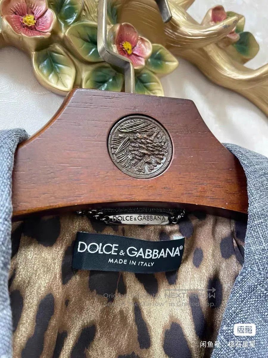 Dolce & Gabbana DG Blue Linen Double. Size M / US 6-8 / IT 42-44 - 2 Thumbnail
