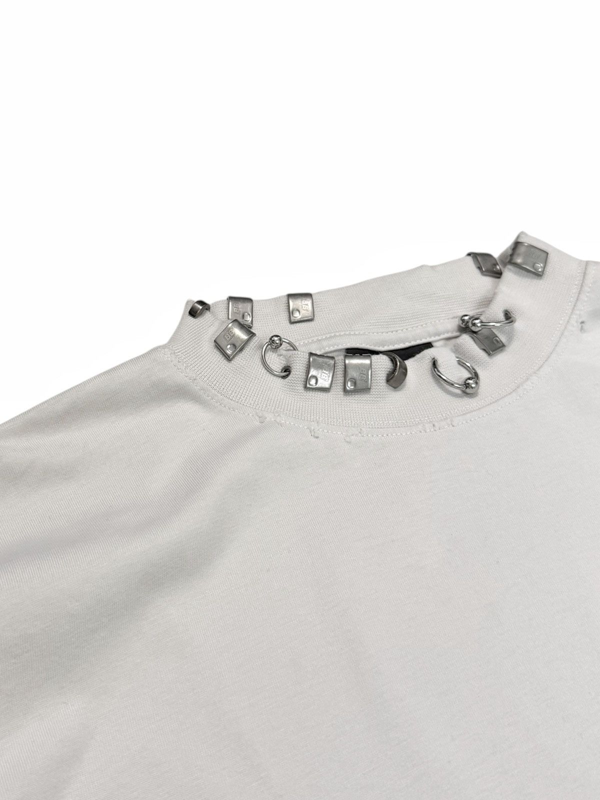 Balenciaga Pierced Distressed Goth Shirt Size US L / EU 52-54 / 3 - 4 Thumbnail