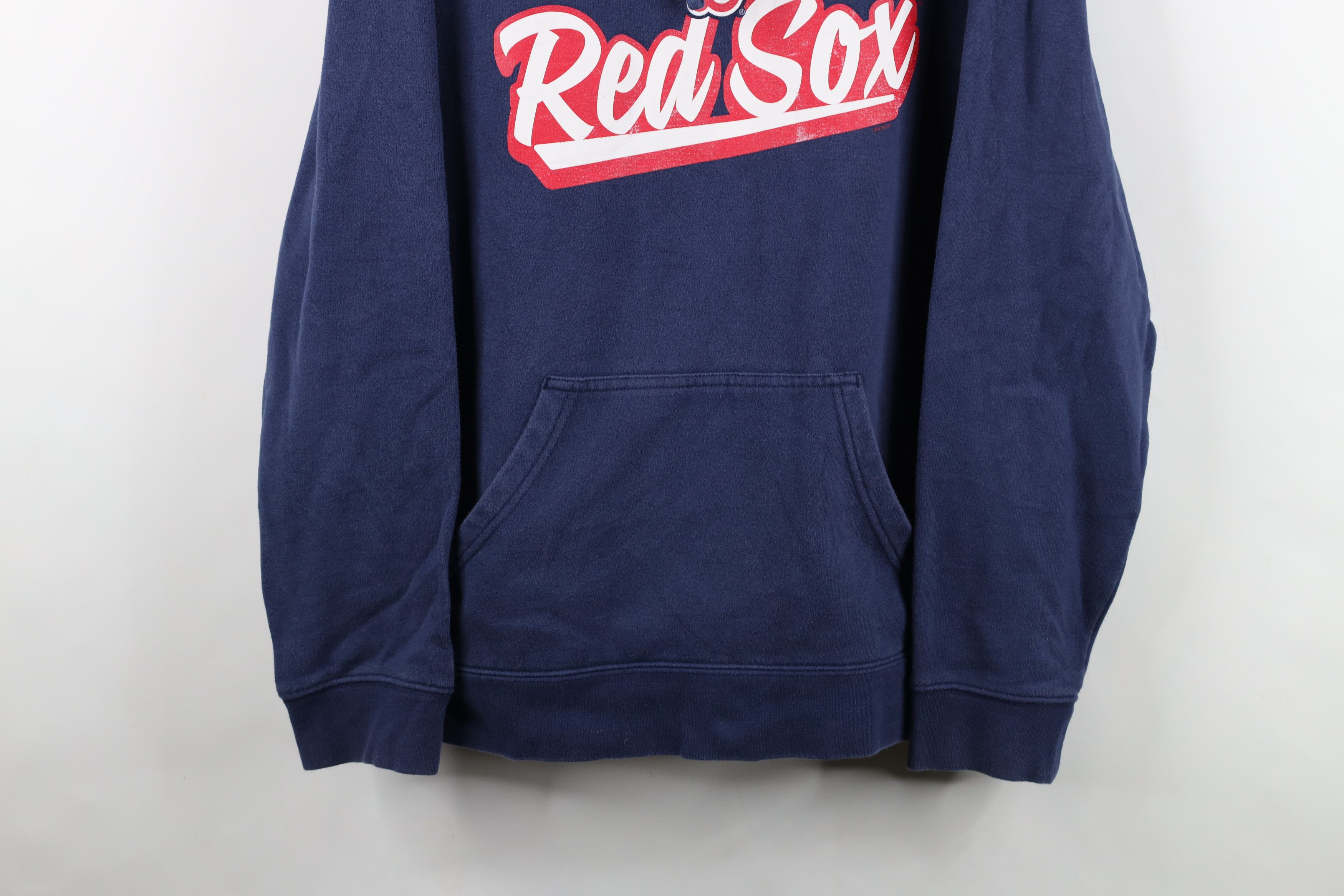 Vintage Vintage Y2K Spell Script Boston Red Sox Baseball Hoodie Blue Size US XL / EU 56 / 4 - 3 Thumbnail