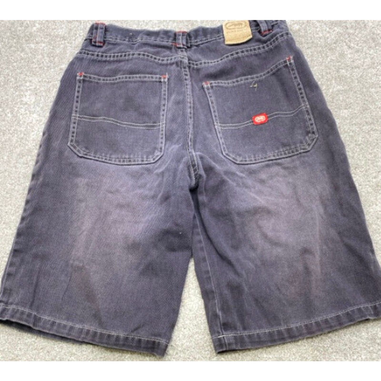 Ecko Unltd. VINTAGE Ecko Unltd. Shorts Women 26x11 Blue Denim Embroidered 90s City Grunge Shorts Womens 26 in inseam 11 in 21 in length Size 26" / US 2 / IT 38 - 4 Thumbnail