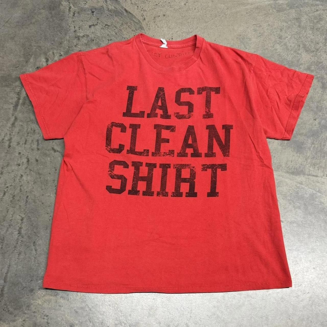 Alstyle × Vintage Vintage Y2K “Last Clean Shirt” T Shirt Size US L / EU 52-54 / 3 - 1 Thumbnail