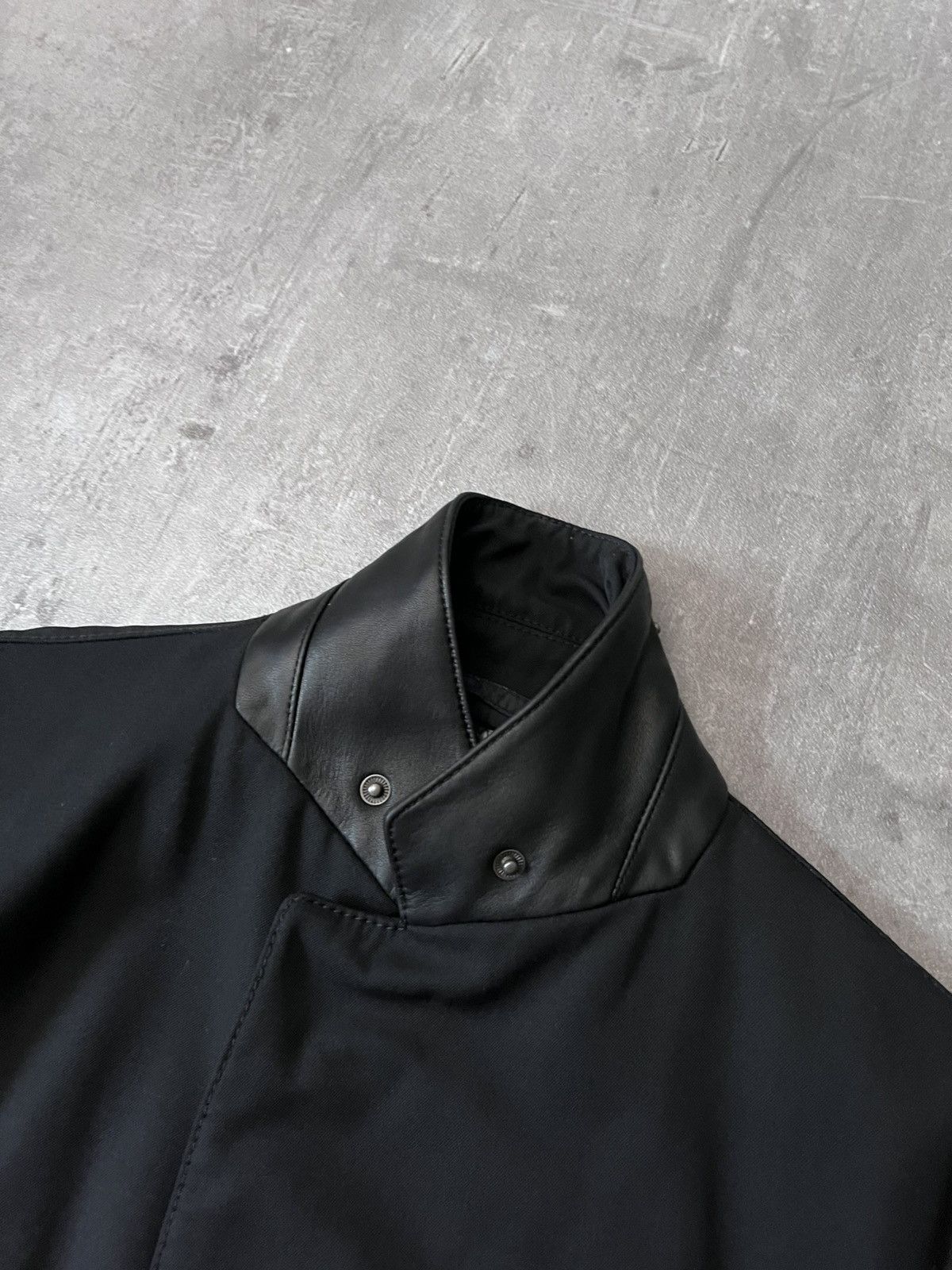Prada Prada 2007 wool and leather padded blazer jacket Size US M / EU 48-50 / 2 - 7 Thumbnail