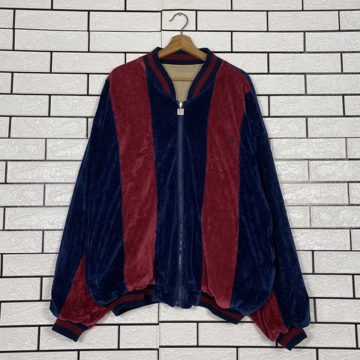 Givenchy Vintage Velvet Reversible Bomber Jacket Givenchy Size US XL / EU 56 / 4 - 2 Thumbnail