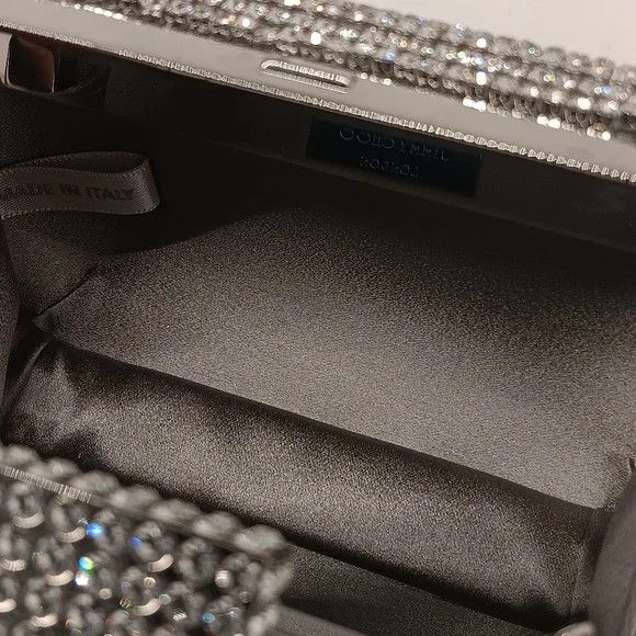 Jimmy Choo Jimmy Choo Micro Cloud Silver Crystal Mini Bag with Fringe Size ONE SIZE - 10 Thumbnail