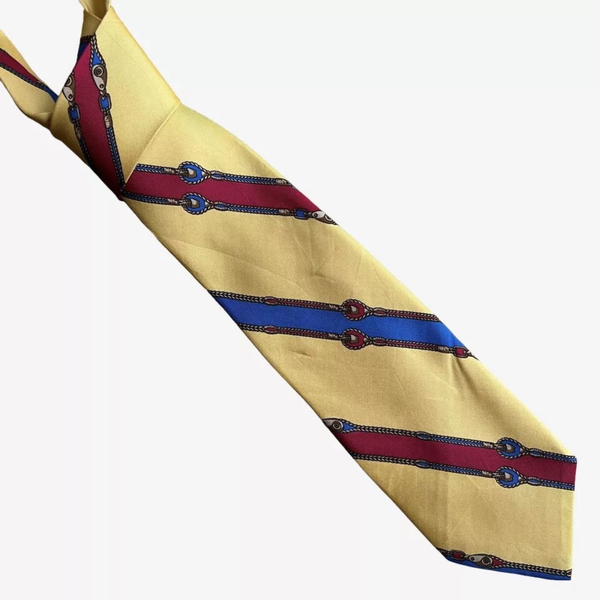 Ralph Lauren Vintage Ralph Lauren Riding Whip Equestrian Striped Silk Tie Size ONE SIZE - 1 Thumbnail