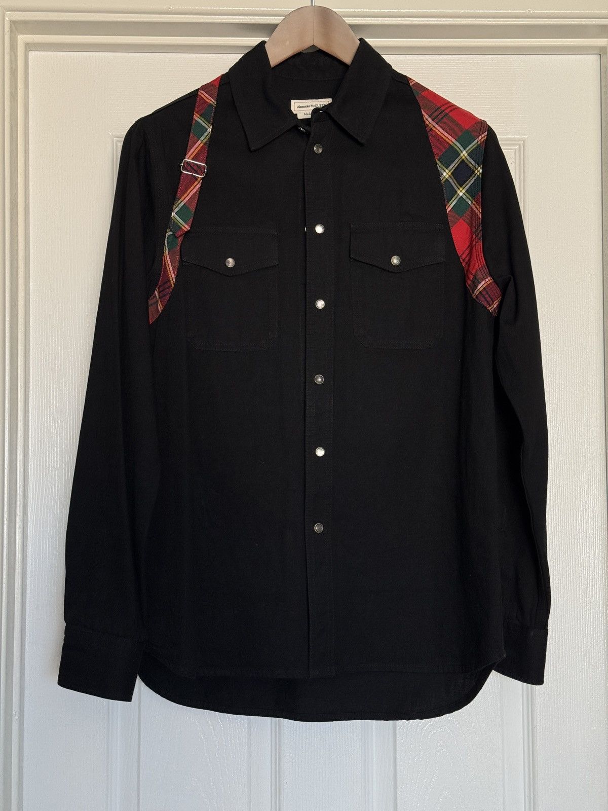 Alexander McQueen Plaid Harness Over shirt Button up Size US M / EU 48-50 / 2 - 1 Thumbnail