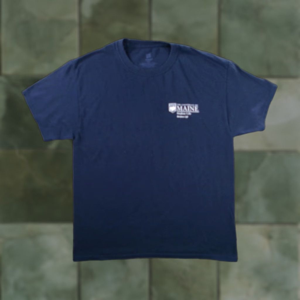 Hanes Hanes Maine University T-Shirt Men's Large Navy Blue Graphic Print Casual Size US L / EU 52-54 / 3 - 1 Thumbnail