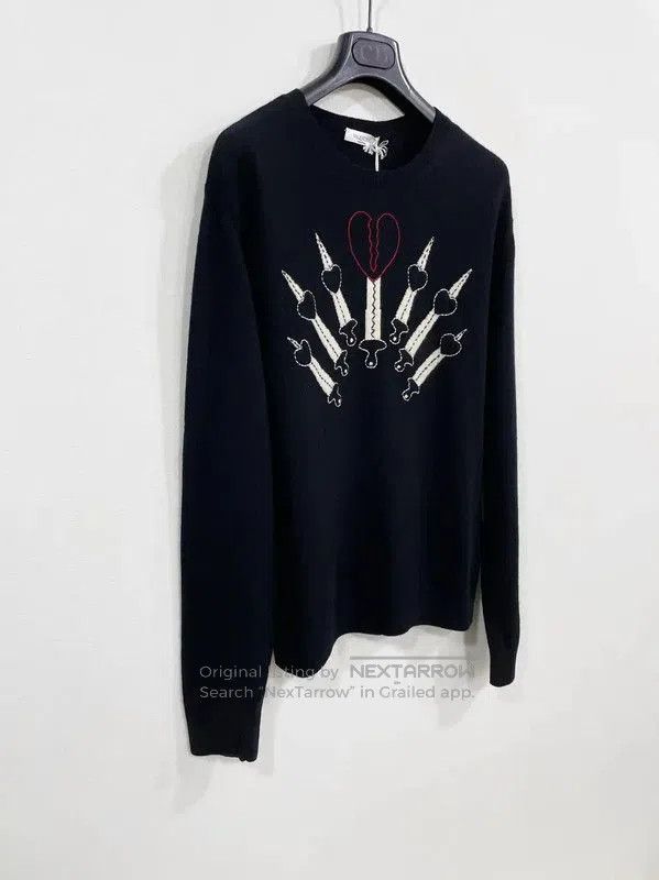 Valentino Valentino Black Wool Men's Pullover Sweater . Size US M / EU 48-50 / 2 - 3 Thumbnail