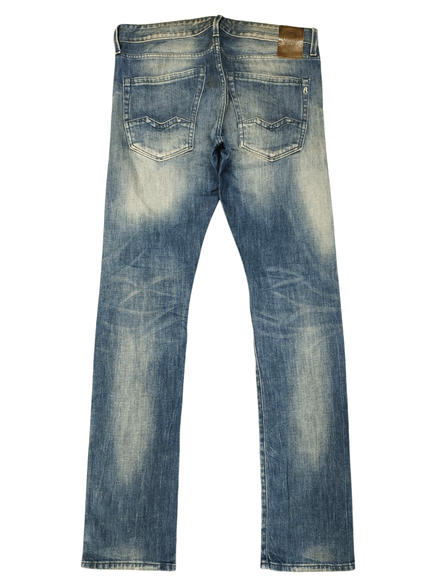 If Six Was Nine Vintage Y2k Replay Clawmark Rusty Faded Denim Jeans Size US 32 / EU 48 - 8 Thumbnail