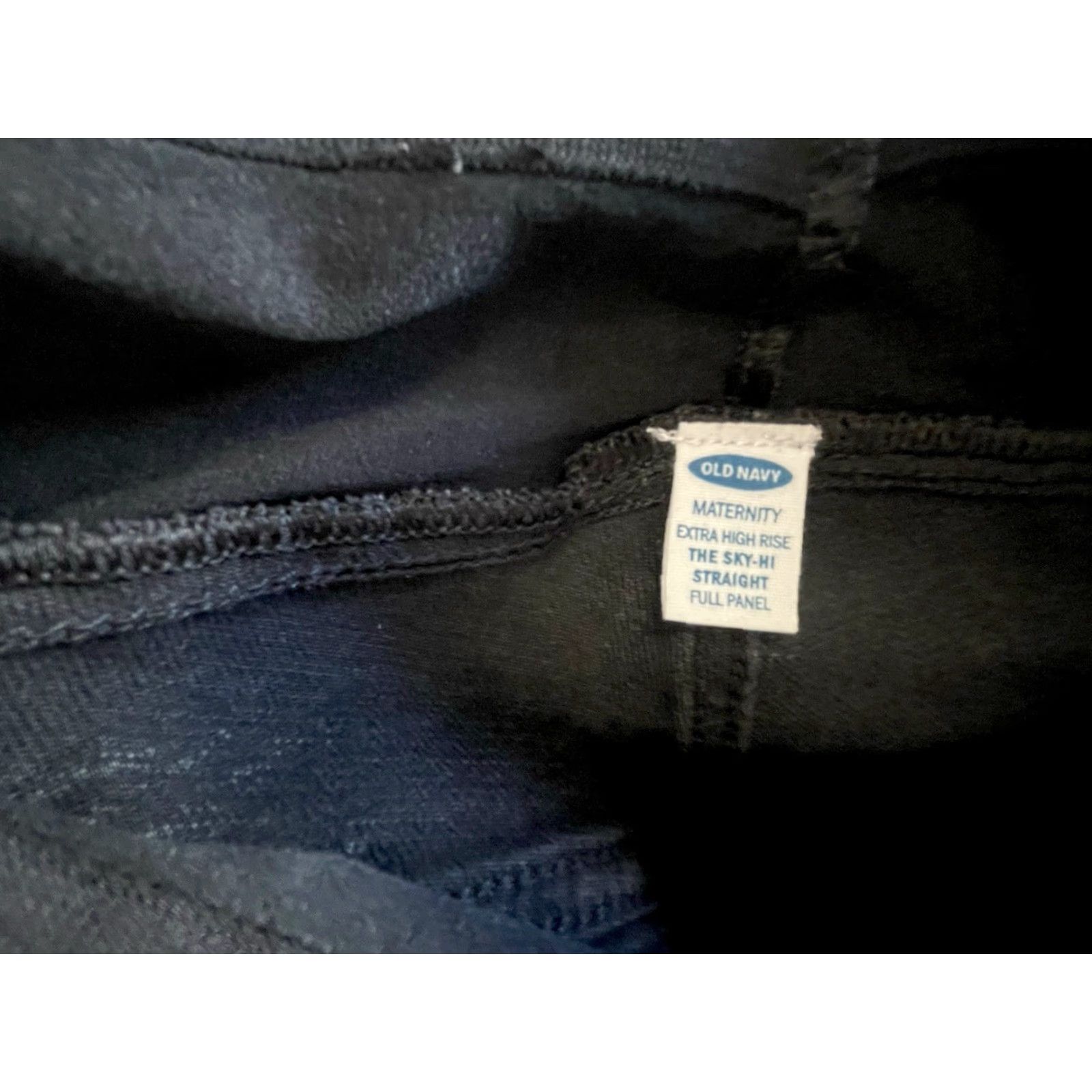 Old Navy Old Navy Maternity Jeans Size 2 Black Pre wash Straight Ankle Pants Women Size 26" / US 2 / IT 38 - 6 Thumbnail