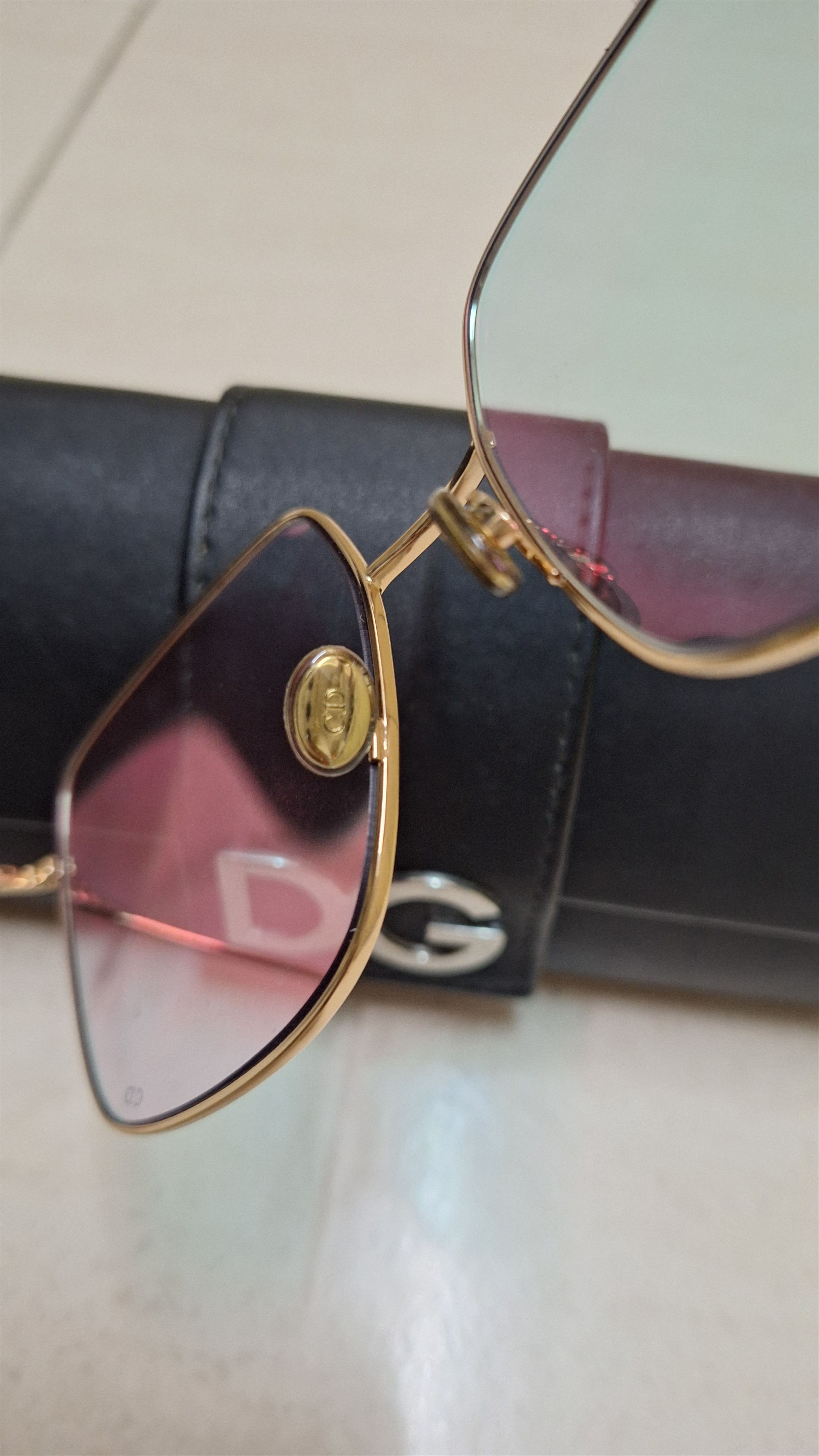 Christian Dior Monsieur DIOR Stellaire Gold Shine Square L Purple Light Tint Size ONE SIZE - 5 Thumbnail