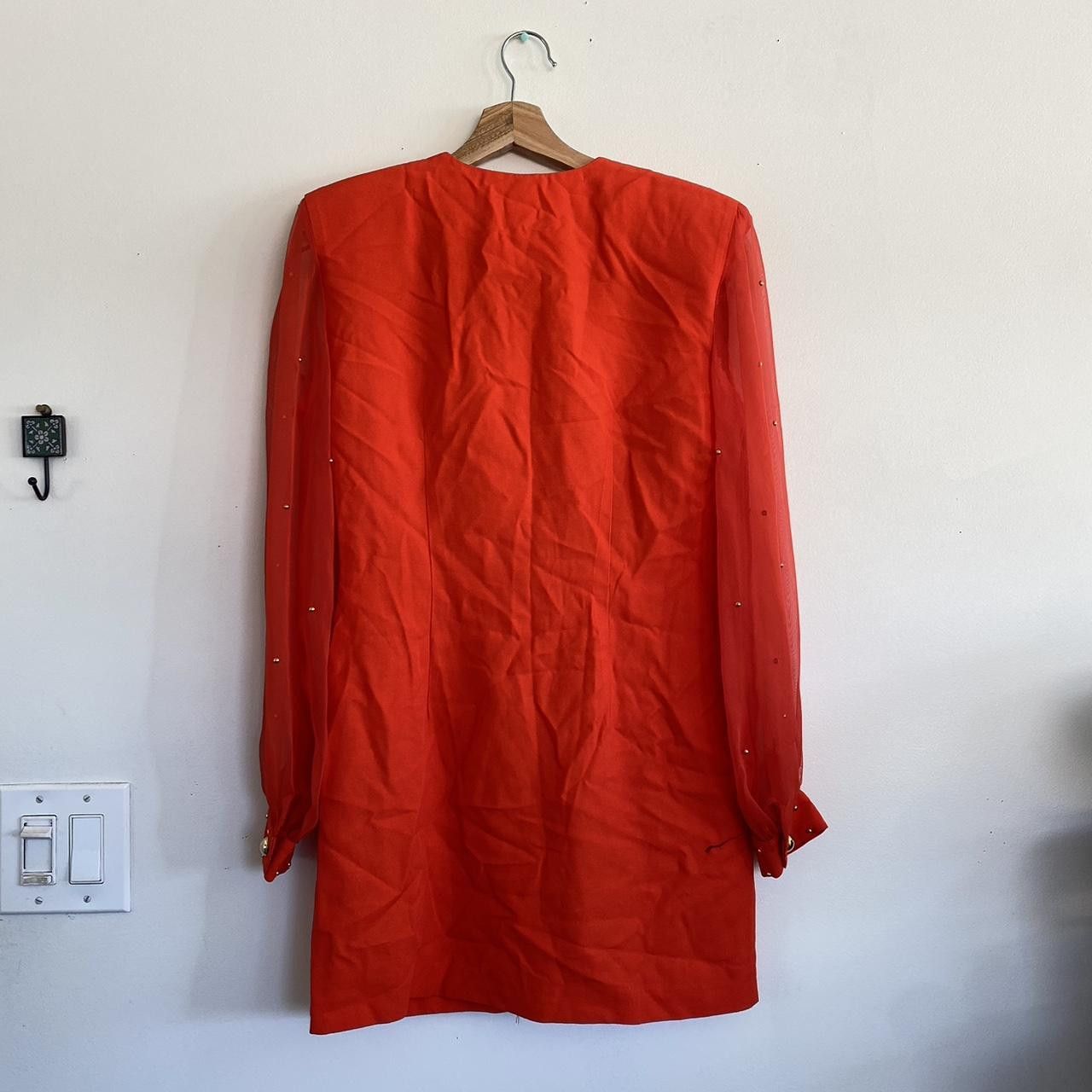 Joseph Ribkoff JOSEPH RIBKOFF RED BLAZER DRESS SEQUIN VINTAGE SIZE 8 Size M / US 6-8 / IT 42-44 - 4 Thumbnail