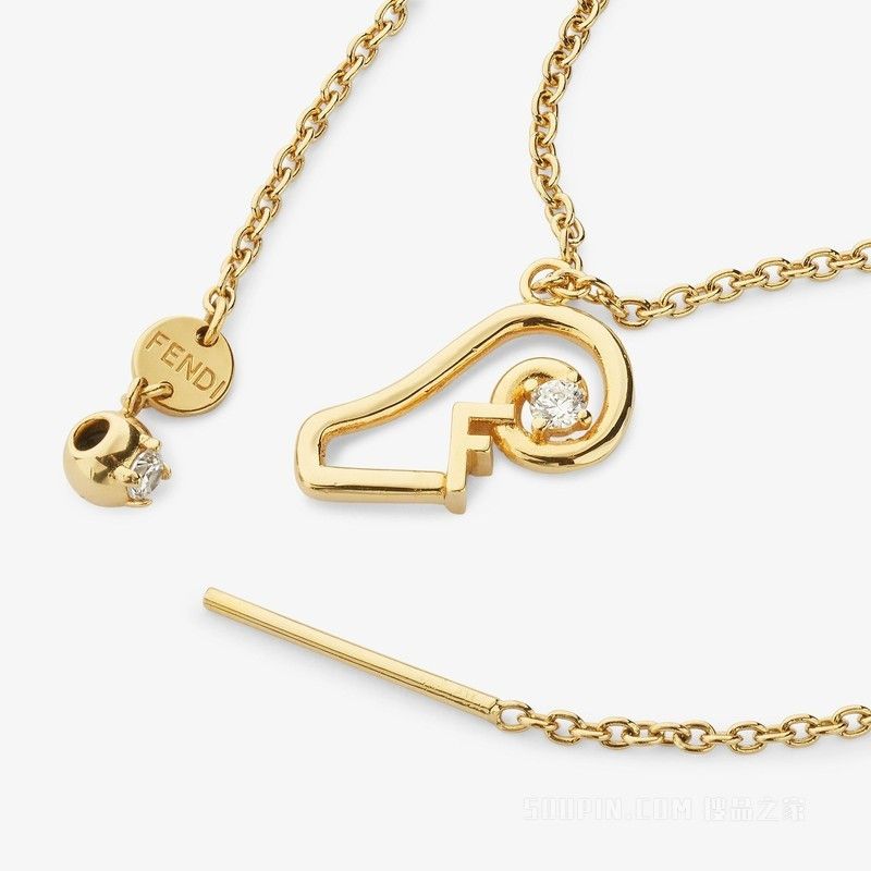 Fendi o1loc1c0824 Size: OS / Astrology Necklace in Golden Size ONE SIZE - 5 Thumbnail