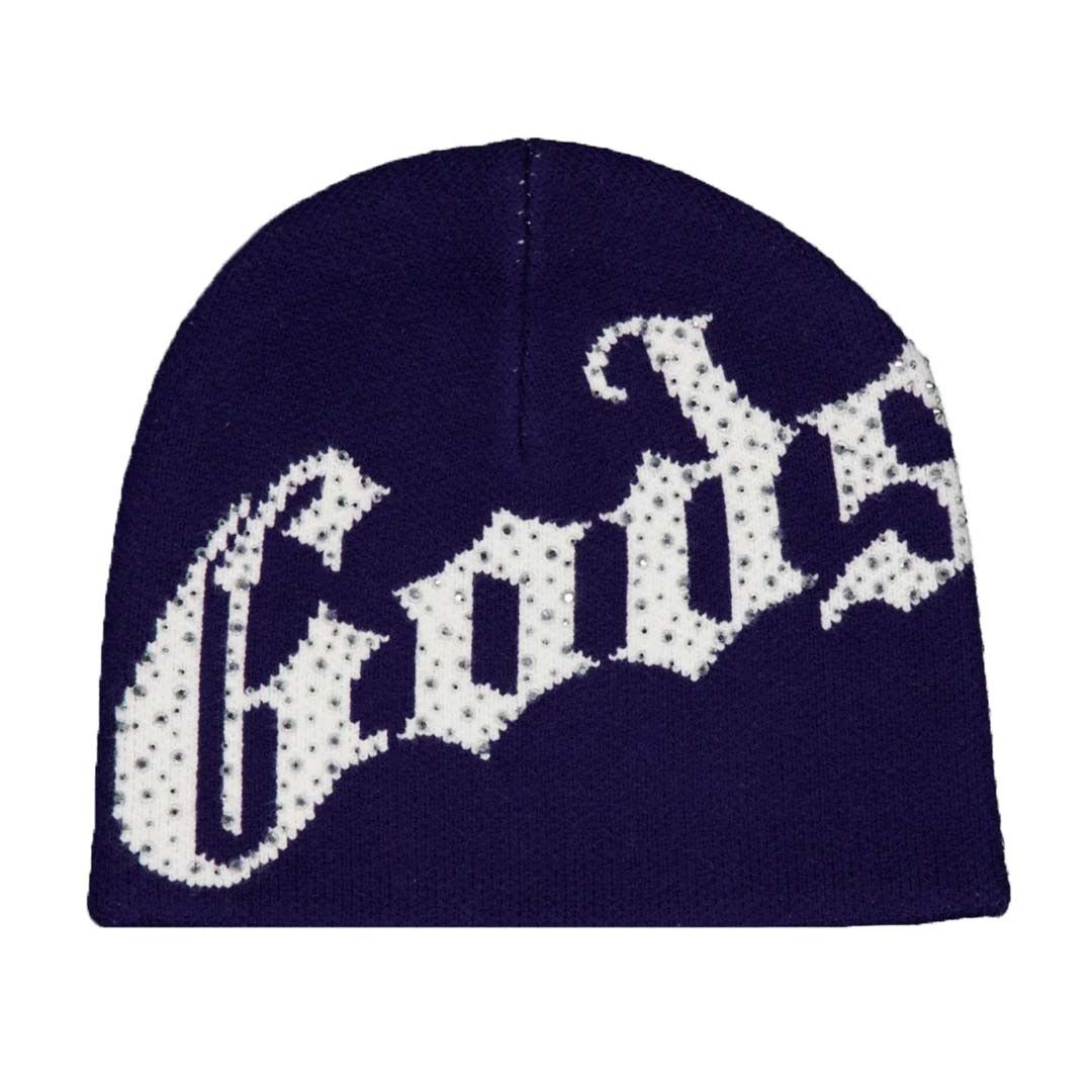 OG Logo Studded Beanie Navy White