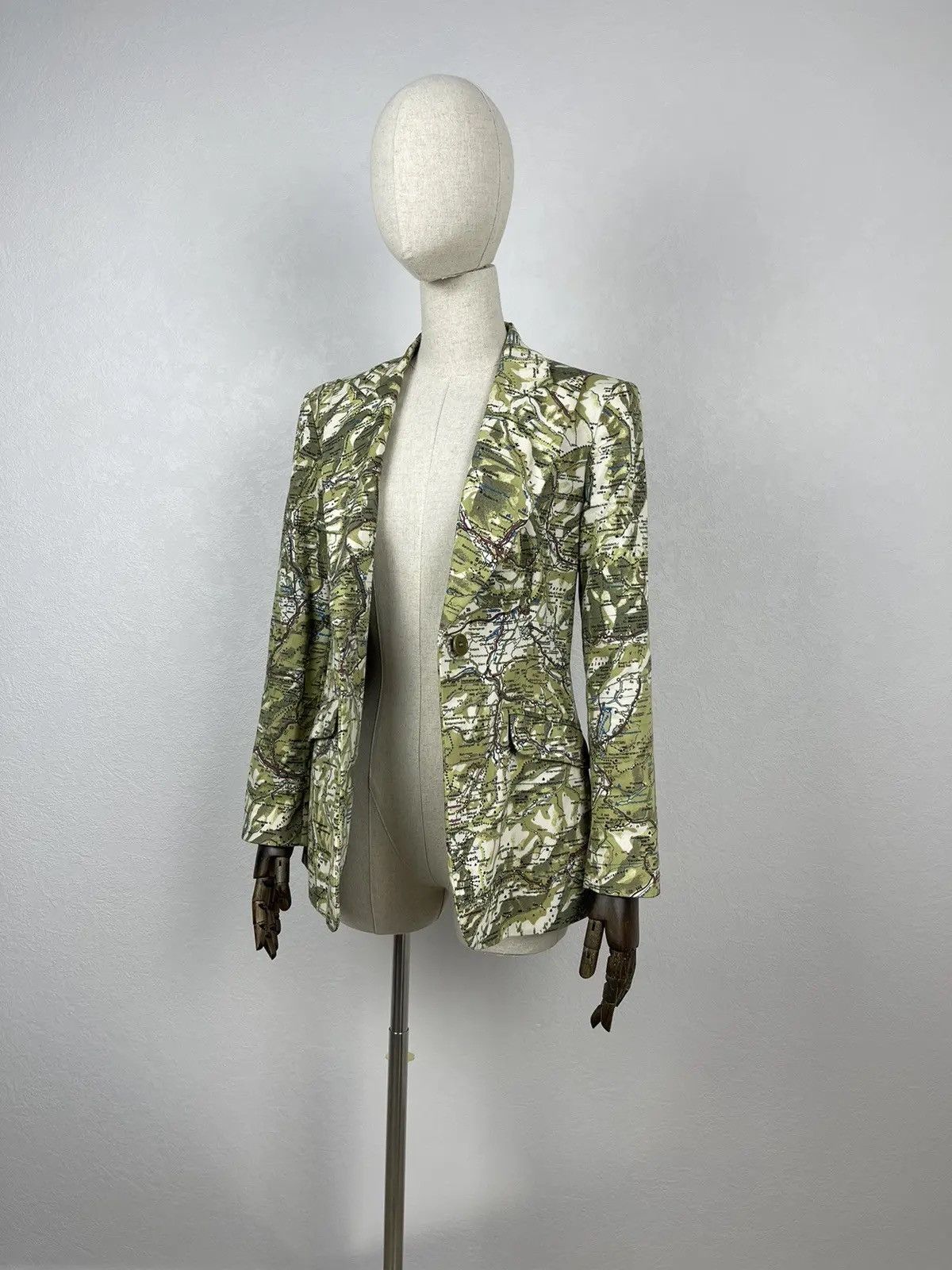 Moschino Moschino Blazer Jacket Maps Print Luxury Size M / US 6-8 / IT 42-44 - 5 Thumbnail