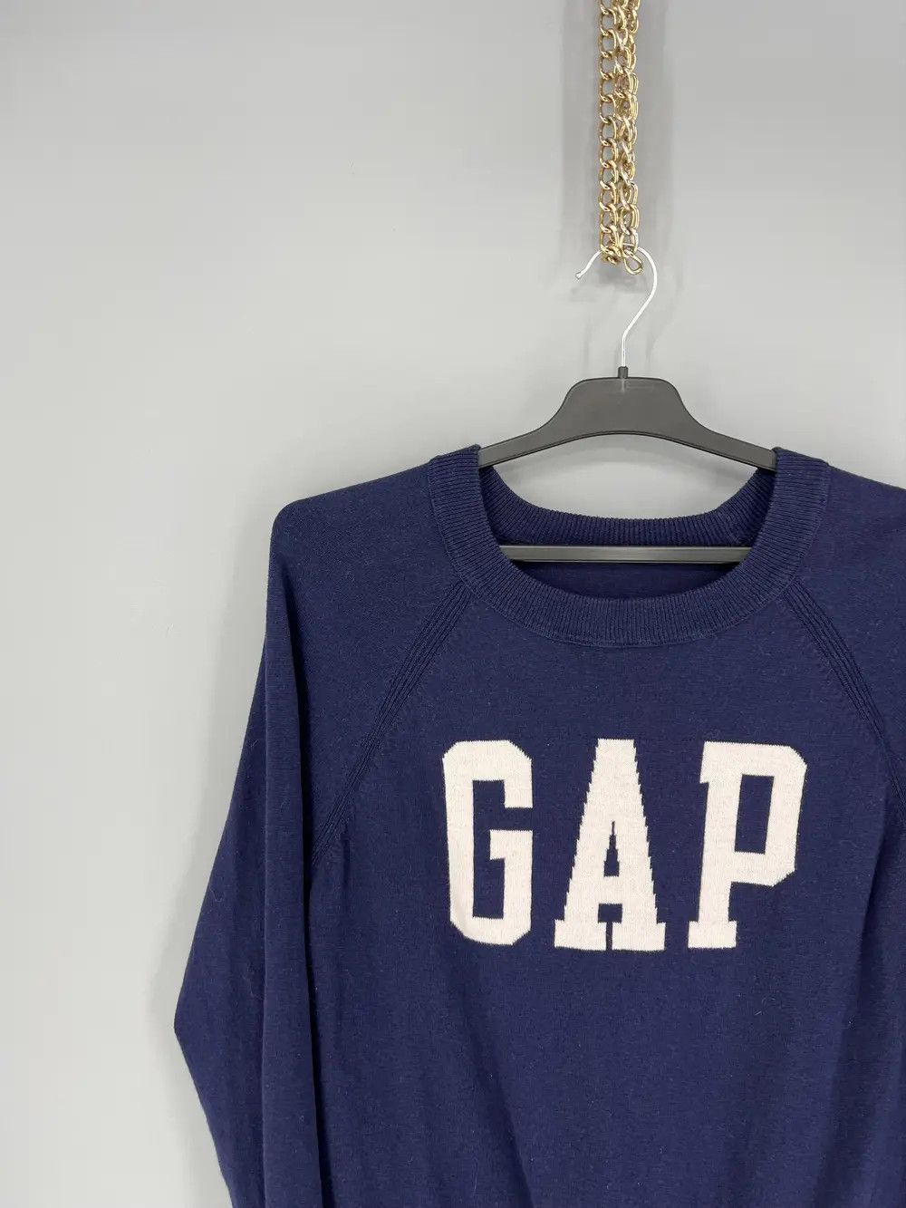 Gap Lambswool Sweater Crewneck Pullover GAP Womens Small Navy Size S / US 4 / IT 40 - 5 Thumbnail