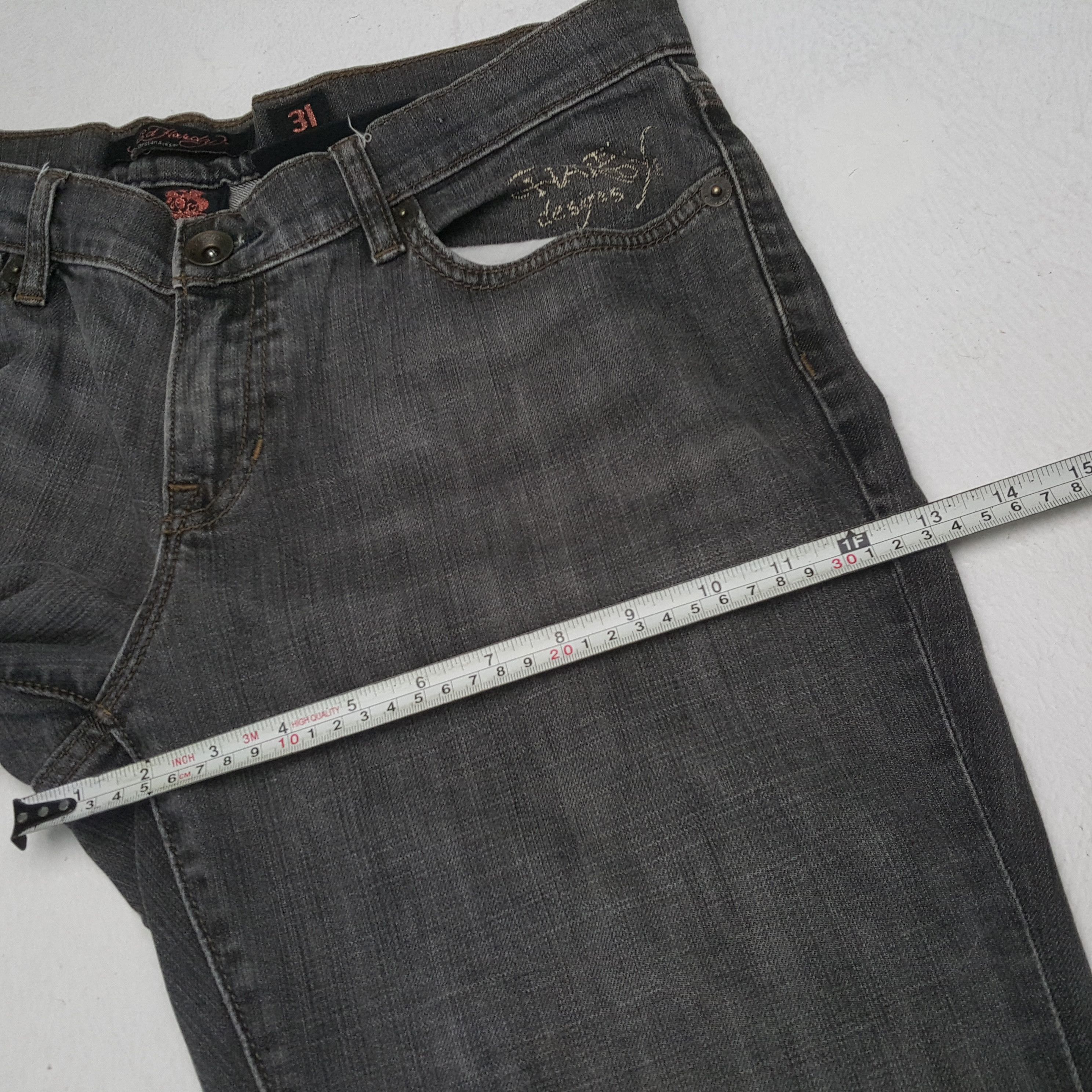 Christian Audigier × Ed Hardy × Vintage Vintage ED HARDEY Christian Audigier Designer Jeans C280N22 Size 34" / US 12 / IT 48 - 12 Thumbnail