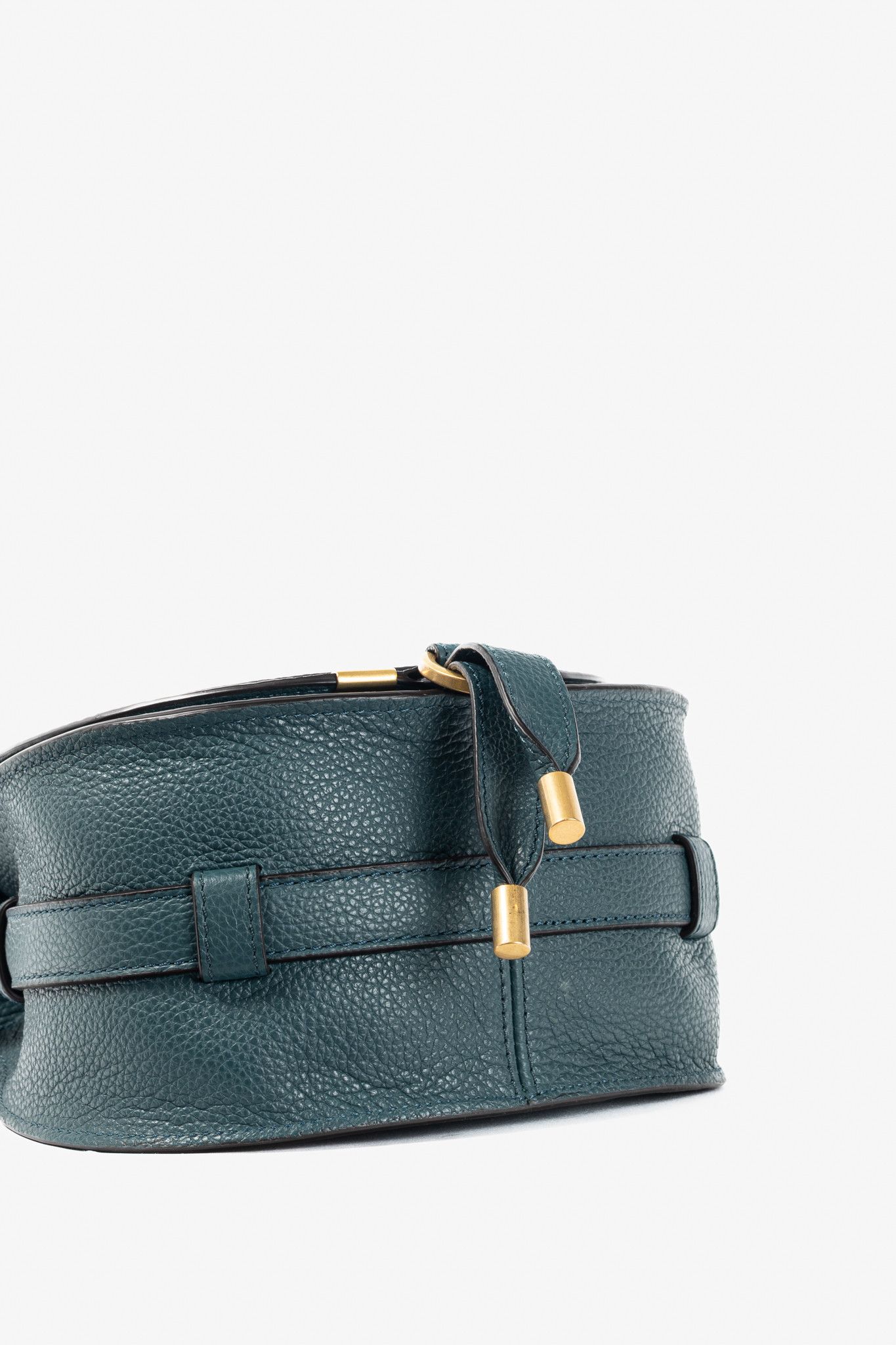 Chloe Chloe Marcie Small Steel Blue Grained Leather Crossbody Size ONE SIZE - 5 Thumbnail