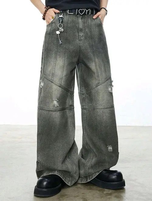 VIBE Wide Leg Baggy Jeans Size US 32 / EU 48 - 5 Thumbnail