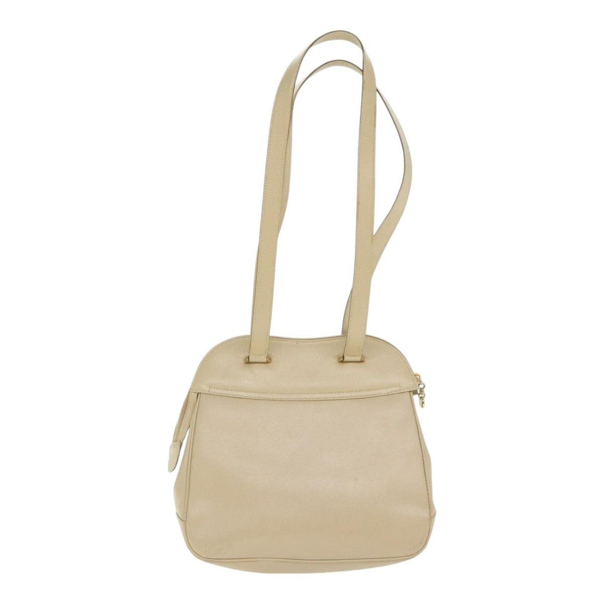 Salvatore Ferragamo Salvatore Ferragamo Gancini Shoulder Bag Leather Beige Gold Size ONE SIZE - 2 Thumbnail