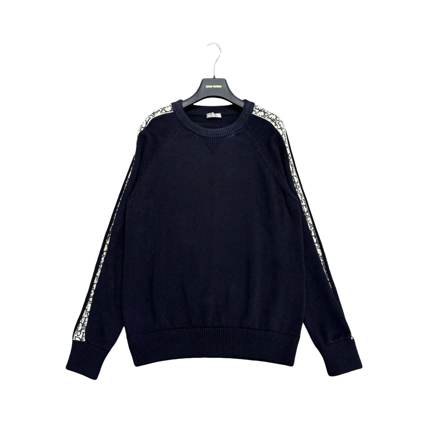Dior Dior Oblique Tape Sleeve Knit Sweater S Size US S / EU 44-46 / 1 - 1 Thumbnail