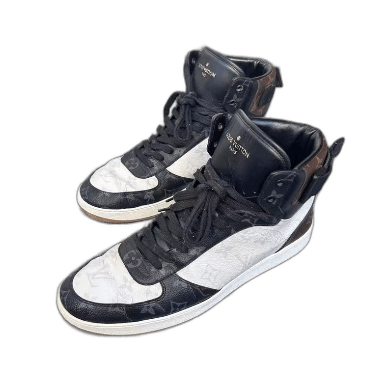 Louis Vuitton Louis Vuitton Rivoli High-Top Sneakers Black White Size US 9.5 / EU 42-43 - 1 Thumbnail