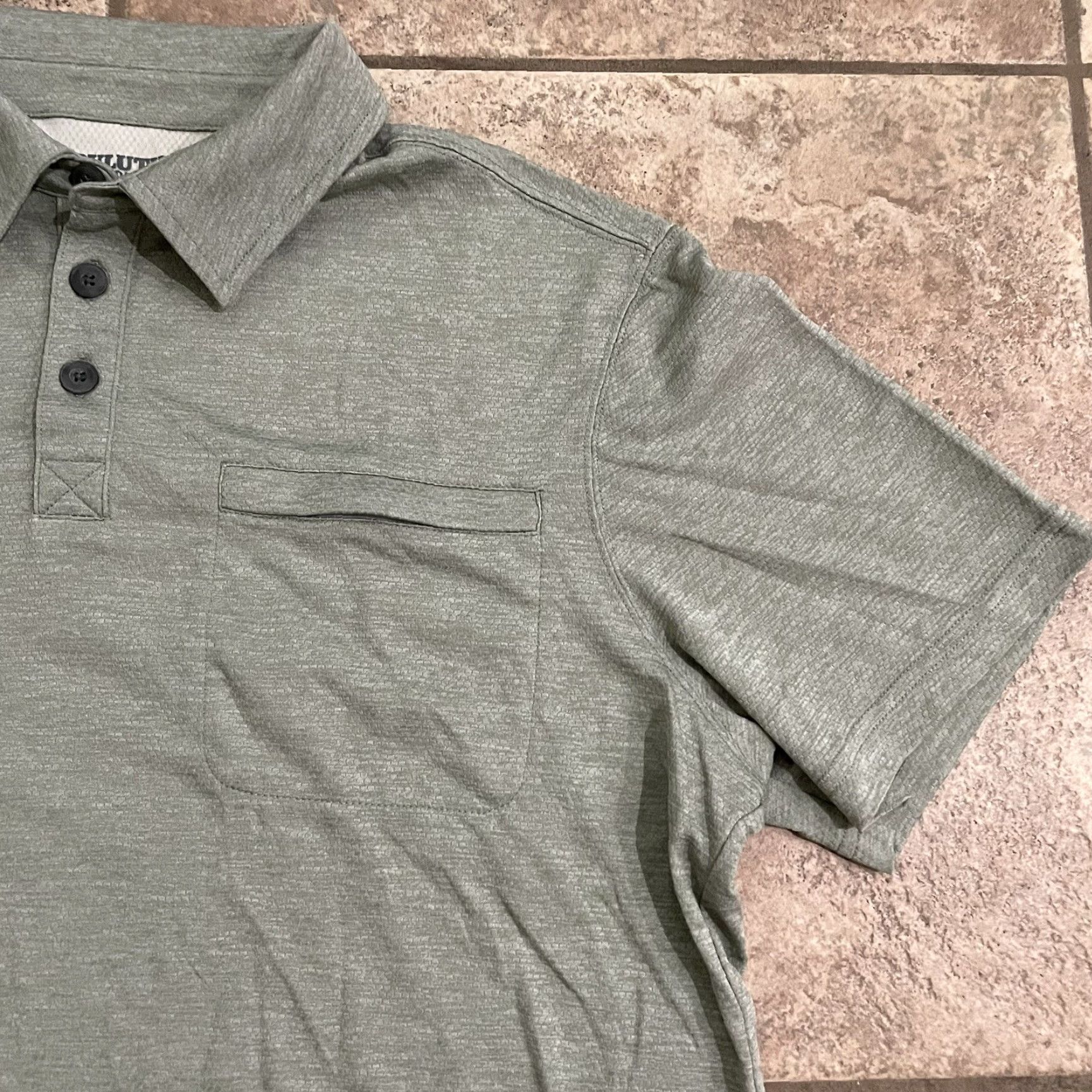 CO Duluth Trading Co Polo Shirt Mens L Gray Polyester Blend Size US L / EU 52-54 / 3 - 2 Thumbnail