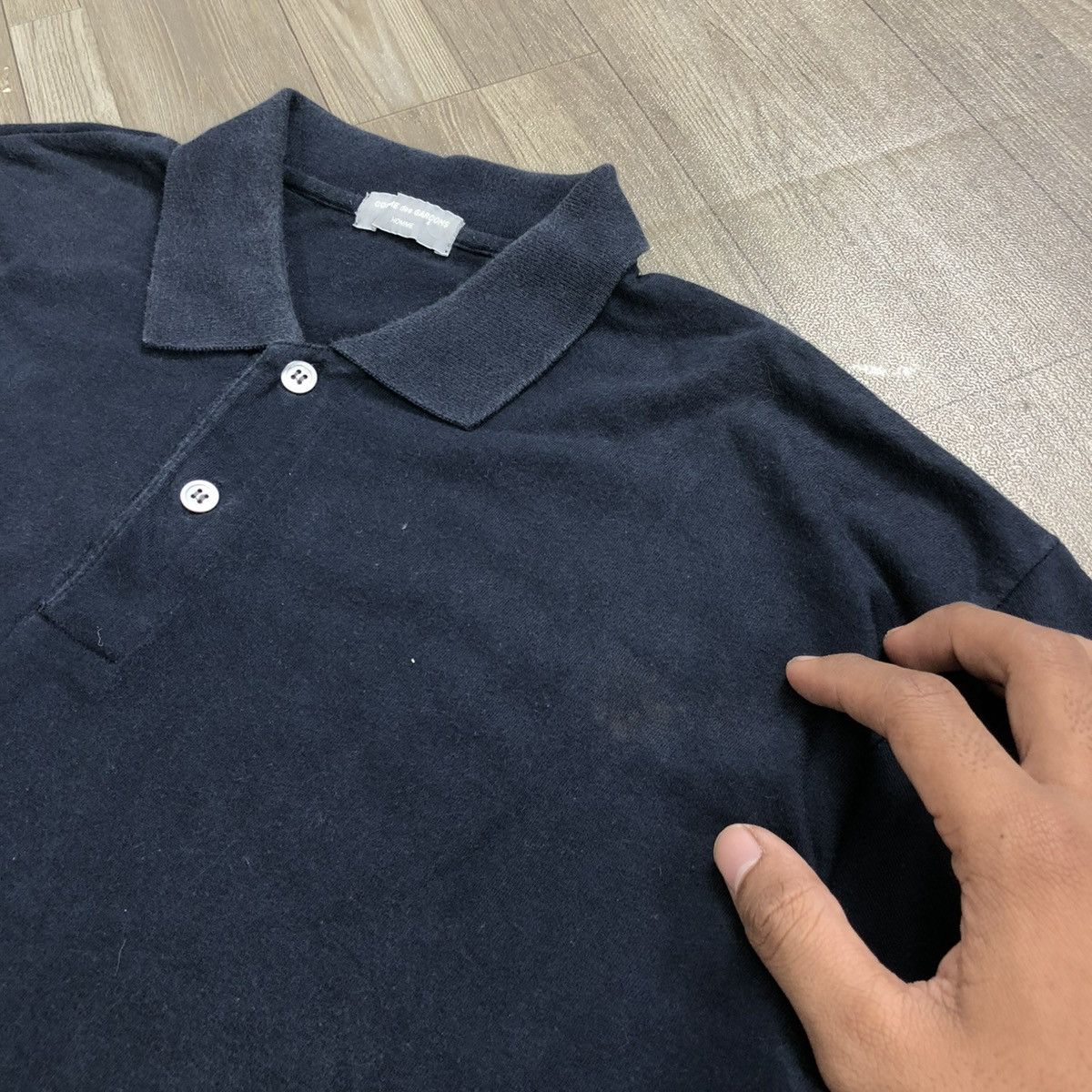 1990s Comme Des Garcons Homme CDG Desjgner Polo Shirt