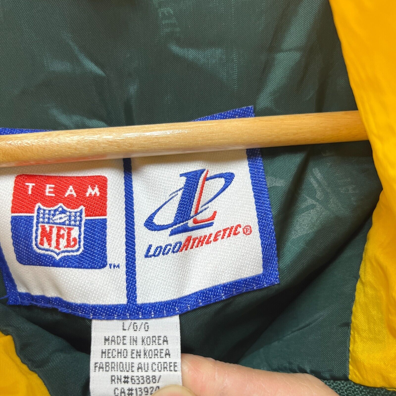 NFL × Vintage Vintage 90s Green Bay Packers LogoAthletic Windbreaker Large Size US L / EU 52-54 / 3 - 4 Thumbnail