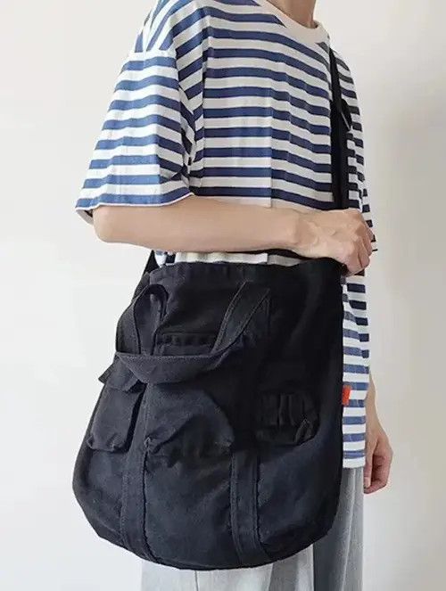 Japanese Brand Fashion utility canvas messenger grunge bag vintage Size ONE SIZE - 2 Thumbnail