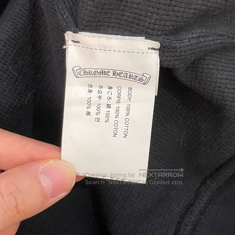 Chrome Hearts CHROME HEARTS Size M Black cross scroll silver button zippe Size US M / EU 48-50 / 2 - 3 Thumbnail