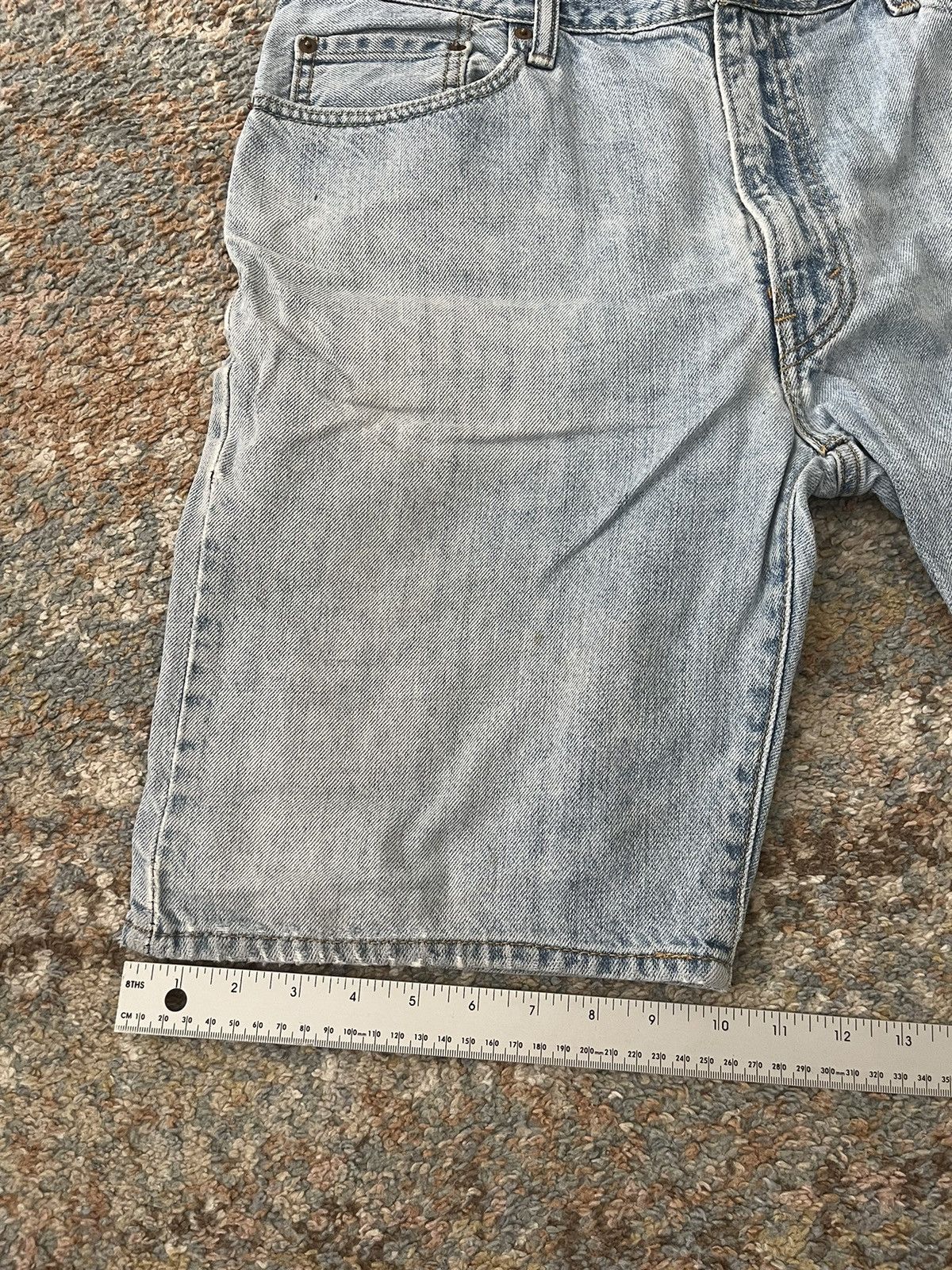 Levi's × Levi's Vintage Clothing × Vintage VTG Levi’s 505 Distressed Denim Shorts 36 Size US 36 / EU 52 - 6 Thumbnail