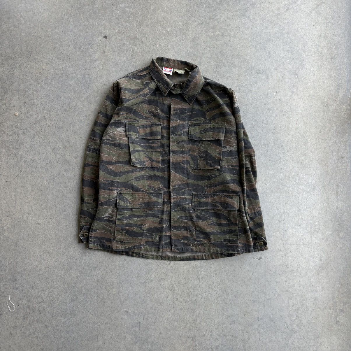 Other Vintage Military 90's Button Up Camo Tiger Striped Vietnam Size US XL / EU 56 / 4 - 8 Thumbnail