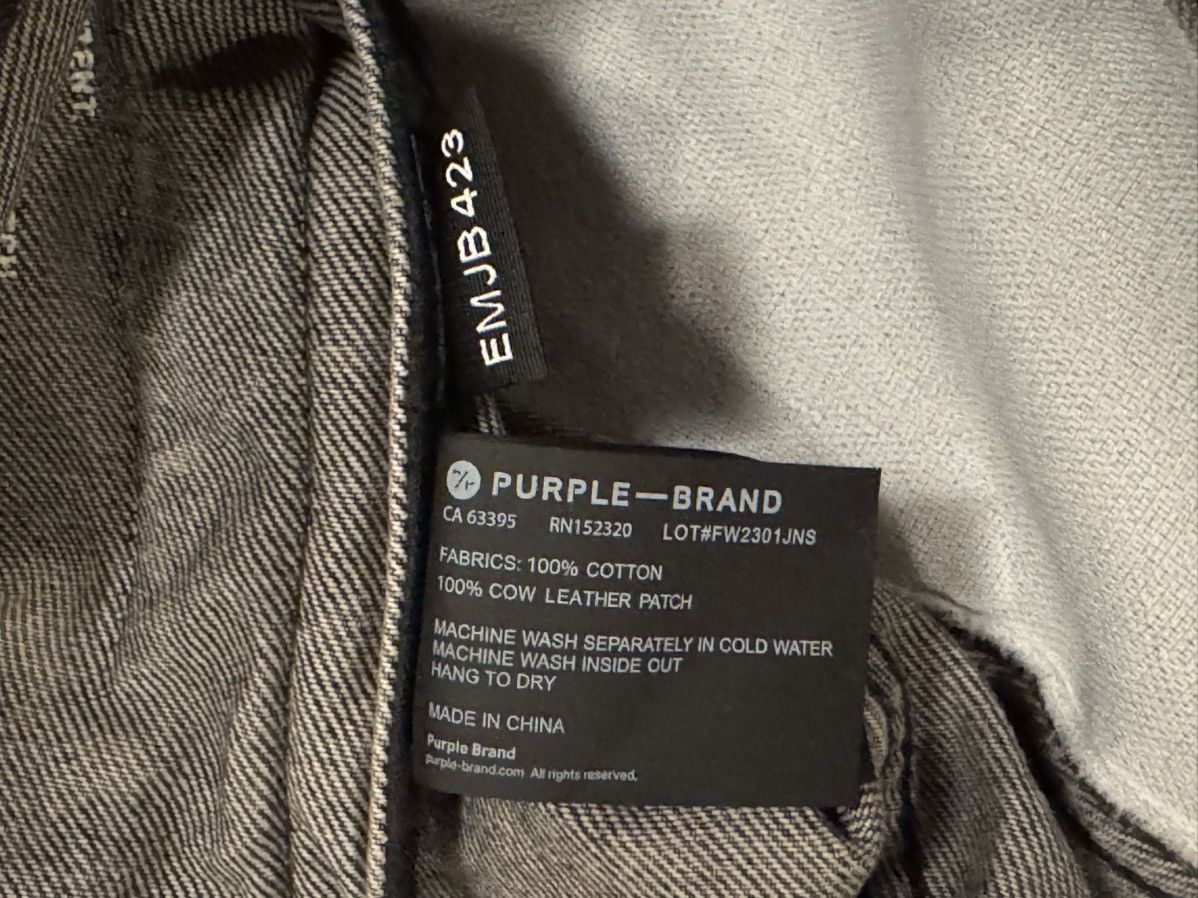 Purple Brand Purple Brand Black Embossed Monogram Denim Jacket New Size US S / EU 44-46 / 1 - 6 Thumbnail