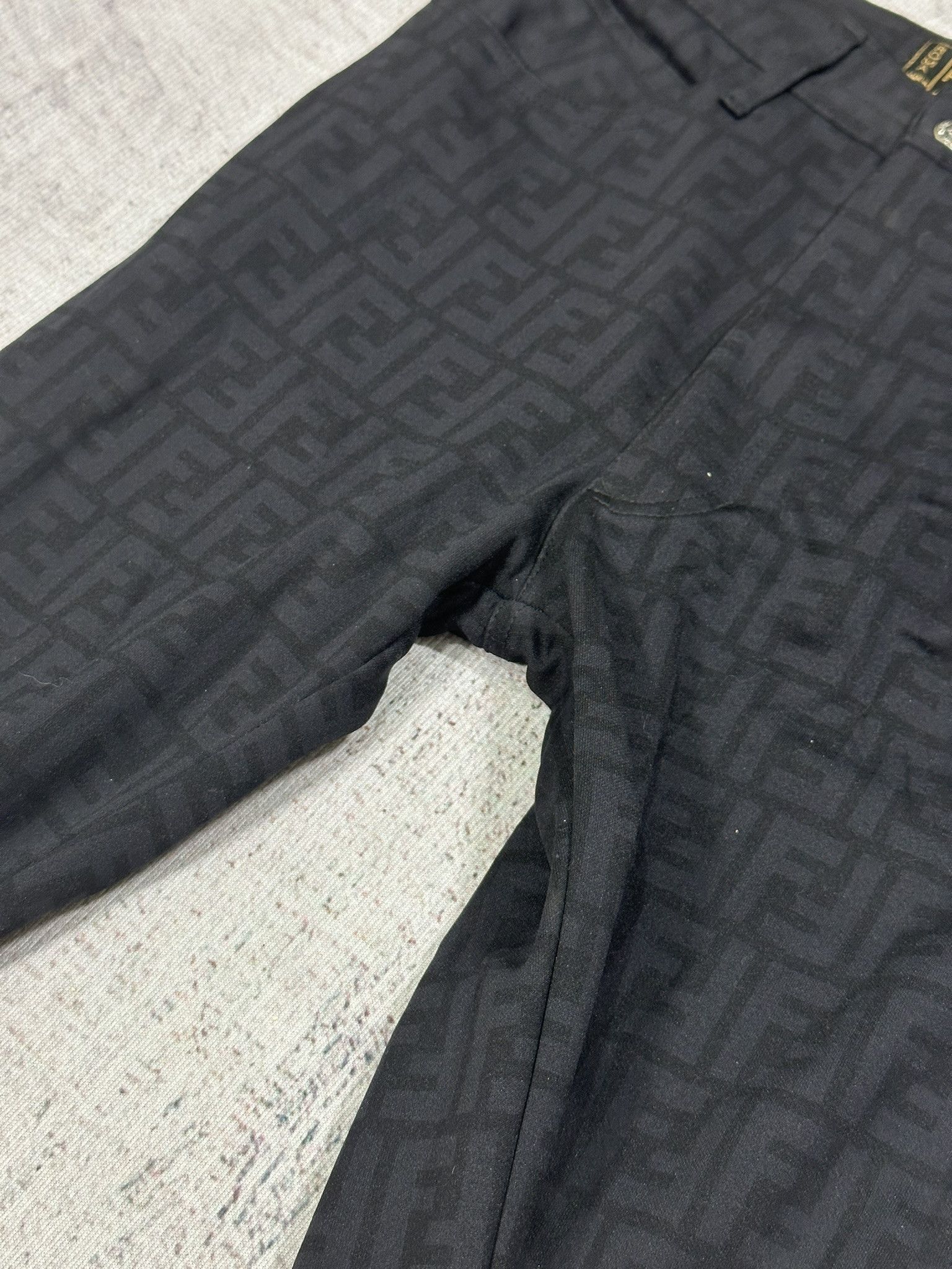 Fendi Fendi Pants Vintage Zucca FF Monogram Logo Black Size 28" / US 6 / IT 42 - 6 Thumbnail