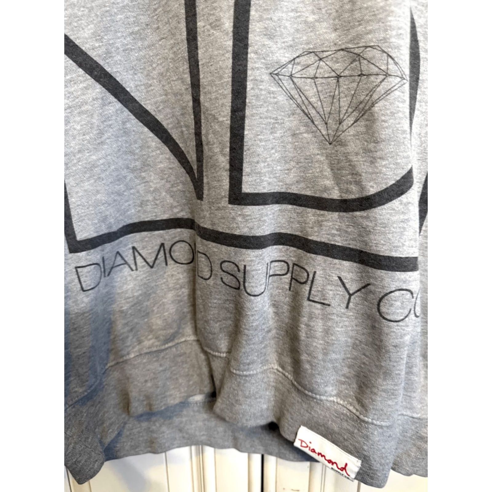 Diamond Supply Co. Diamond Supply Co. Men's Crewneck Heather Graphic Pullover Sweatshirt Gray Small Size US S / EU 44-46 / 1 - 5 Thumbnail
