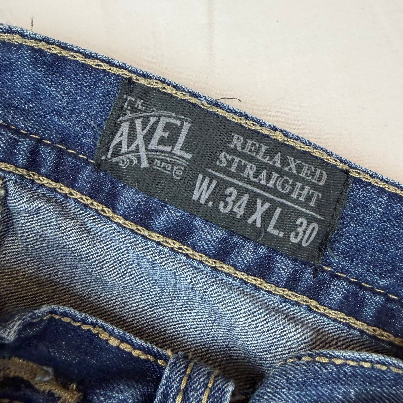 Other Axel Relaxed Straight Jeans Distressed – 34x30 Size US 34 / EU 50 - 4 Thumbnail
