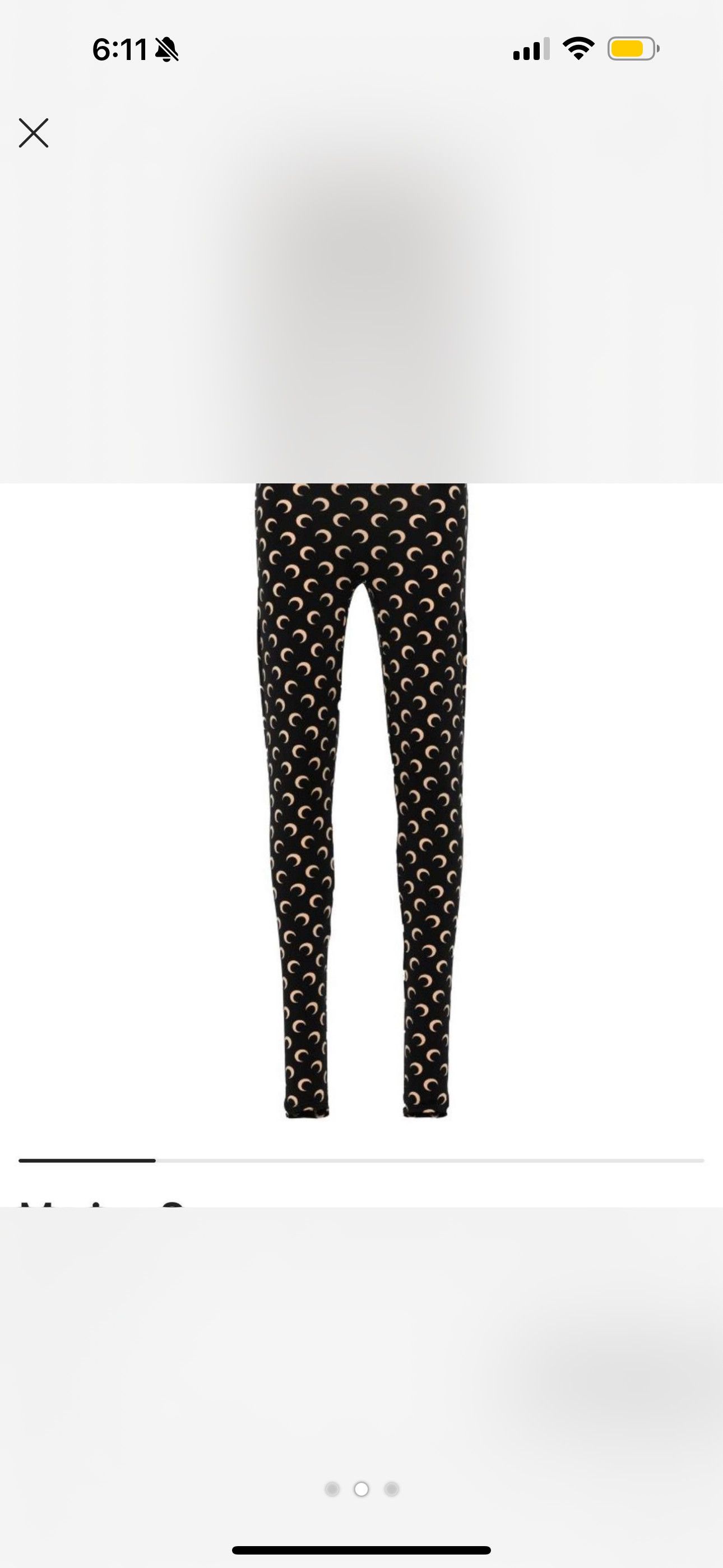 Marine Serre Fuseaux Moon printed leggings Size 32" / US 10 / IT 46 - 1 Preview